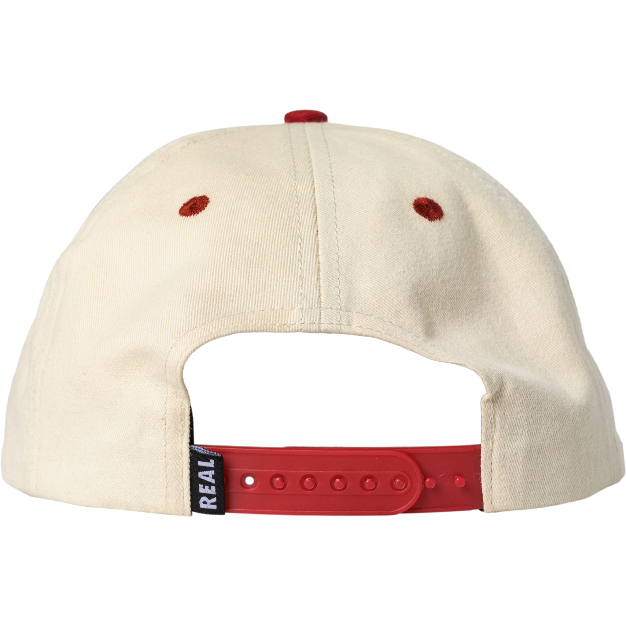 Real Pier 7 Snapback Natural/Maroon Hat