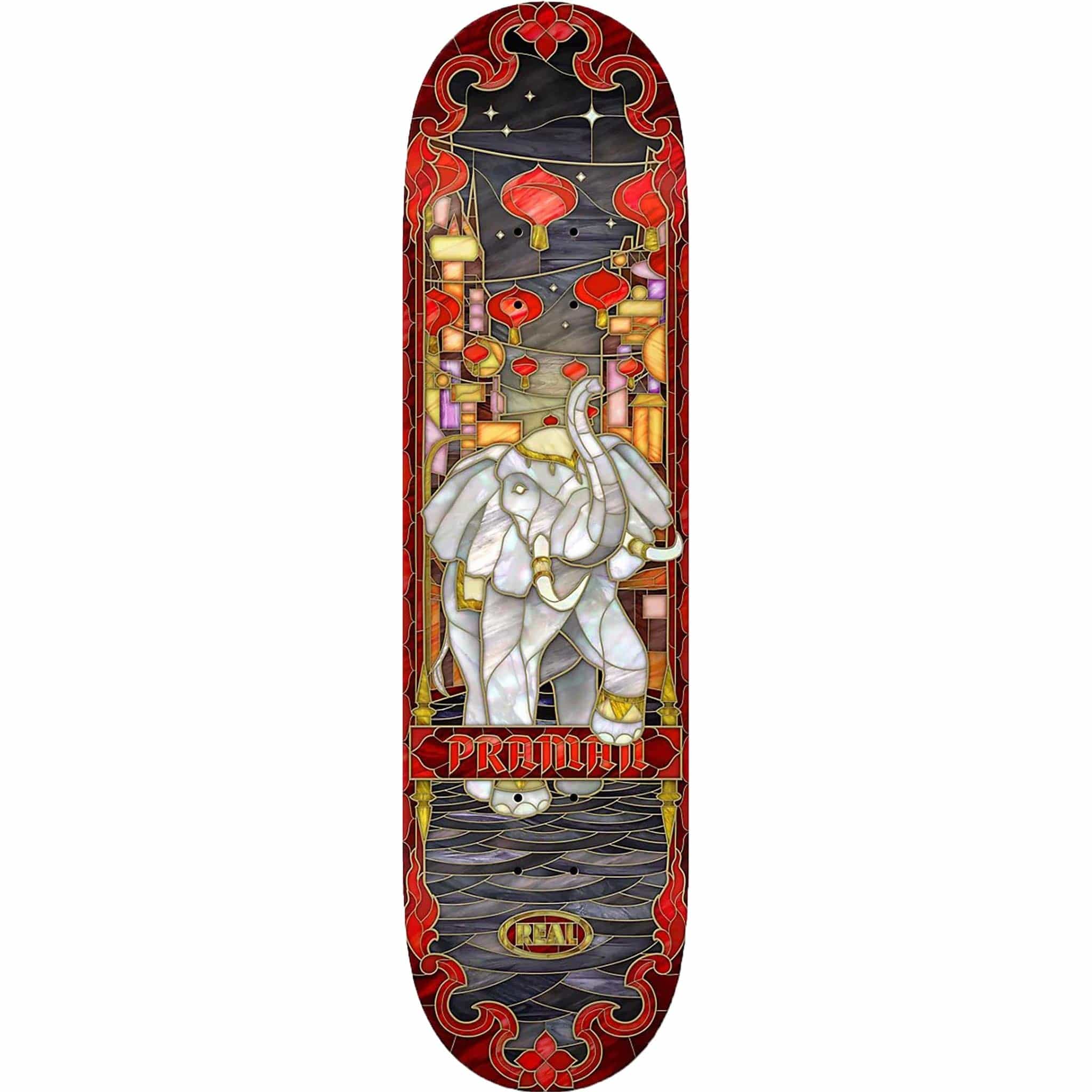 Real Praman Holographic Cathedral 8.5" Skateboard Deck Skateboard