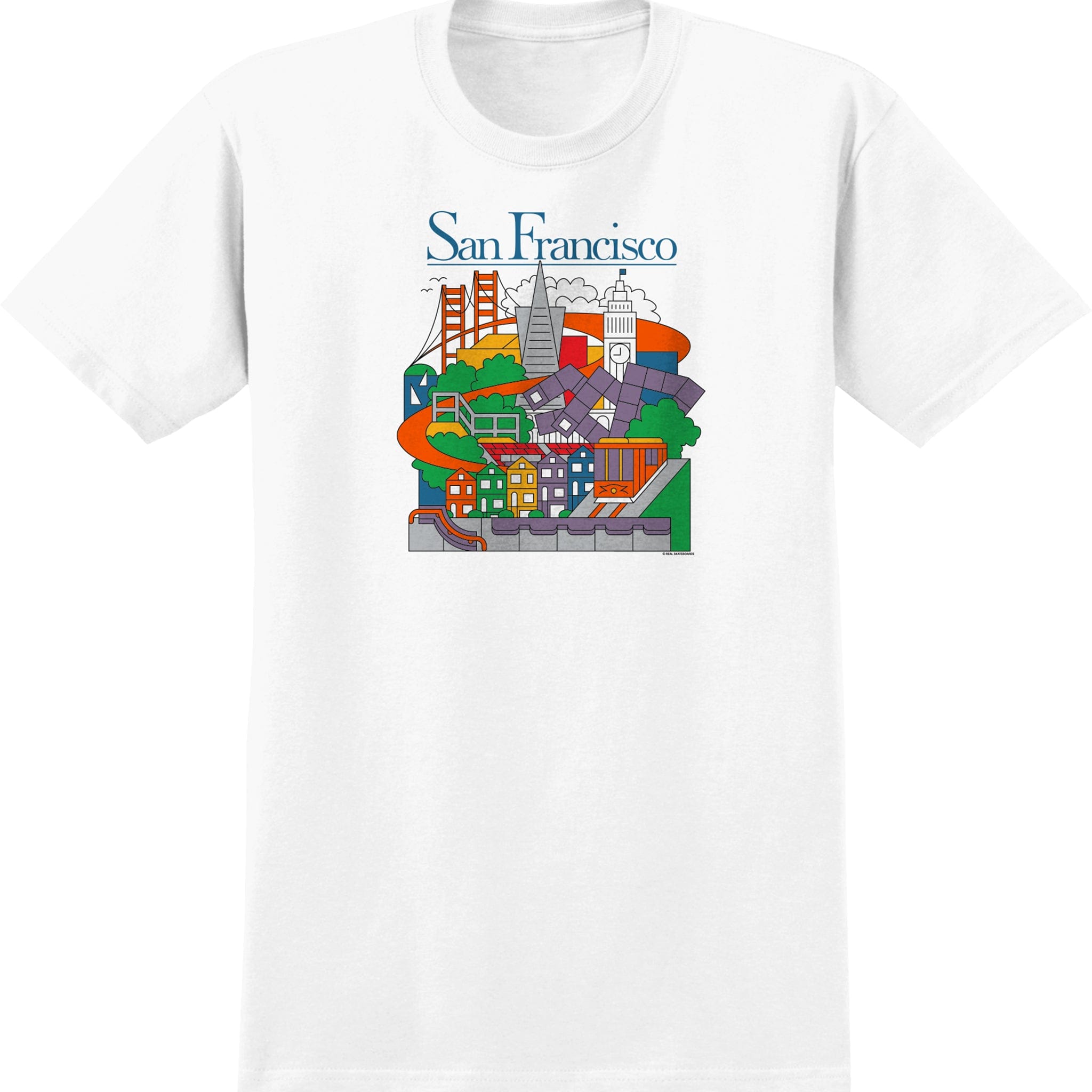 Real SF Travel Tee White T Shirt