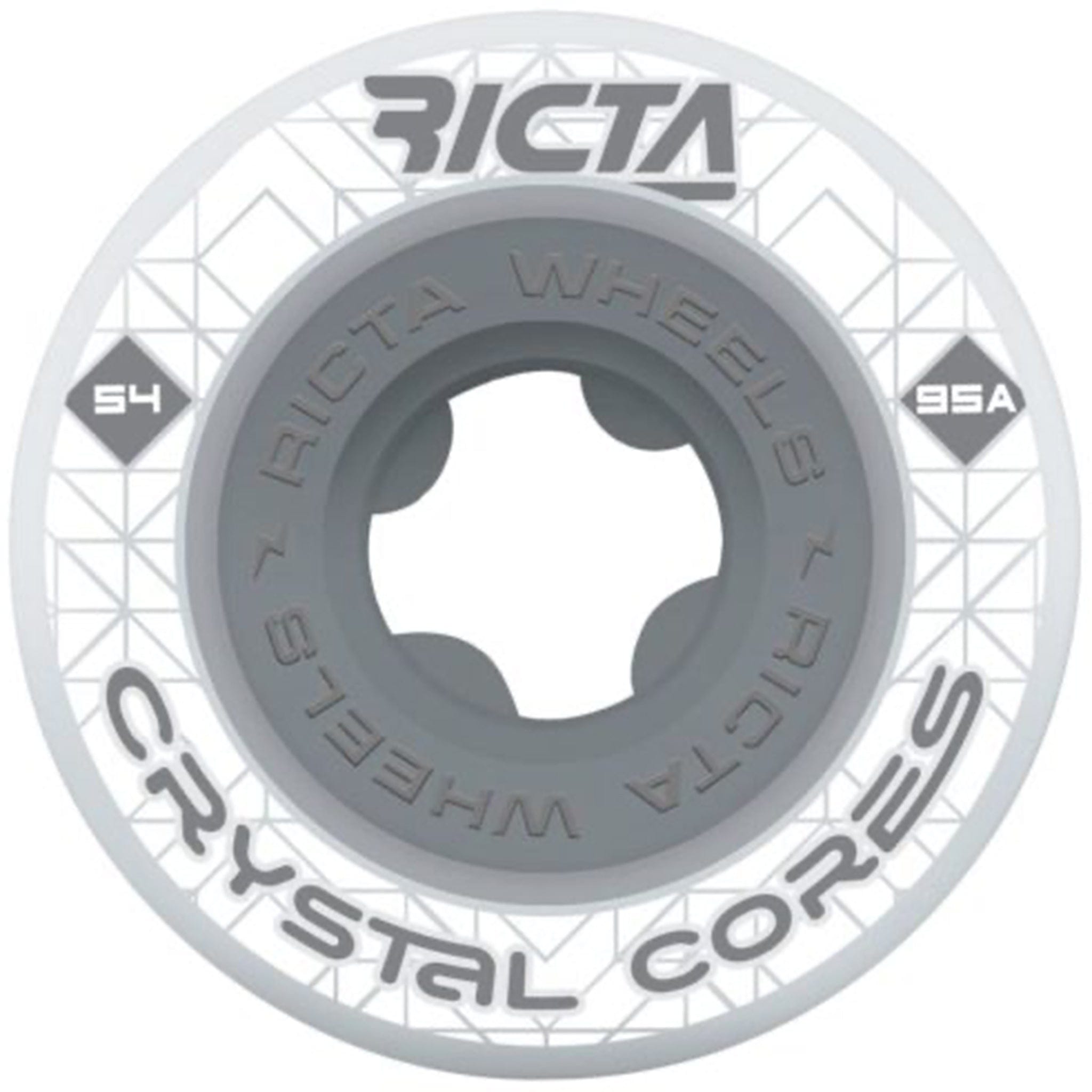 Ricta Crystal Cores Skateboard Wheels 95a 54mm Skateboard Wheels