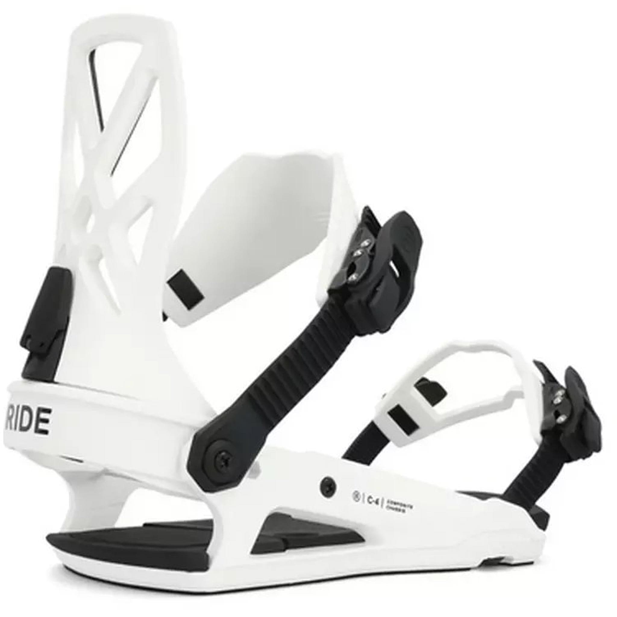 Ride C-4 Snowboard Binding White 2025 Mens Bindings