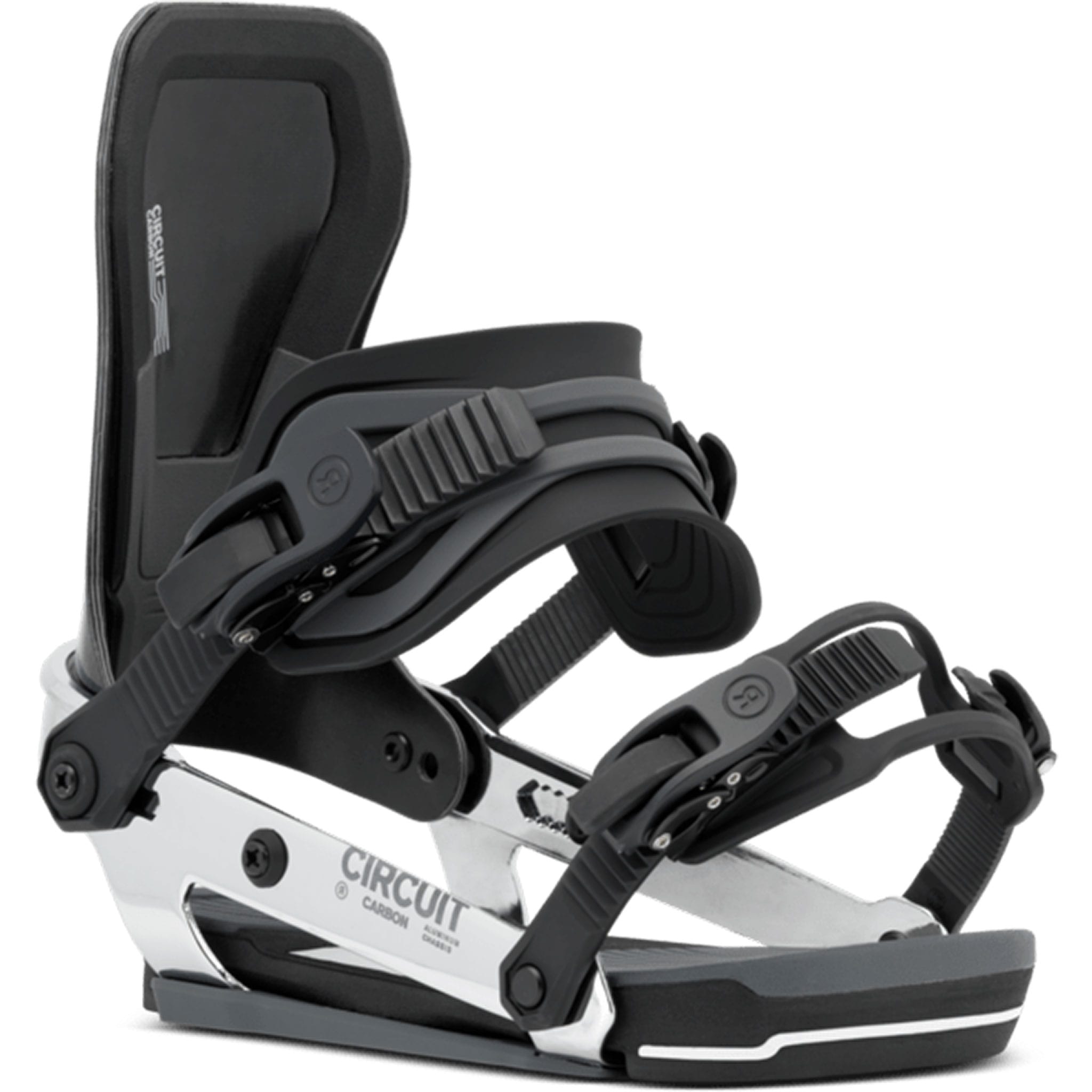 Ride Circuit Carbon Aluminum Snowboard Binding Chrome 2027 Mens Snowboard Bindings