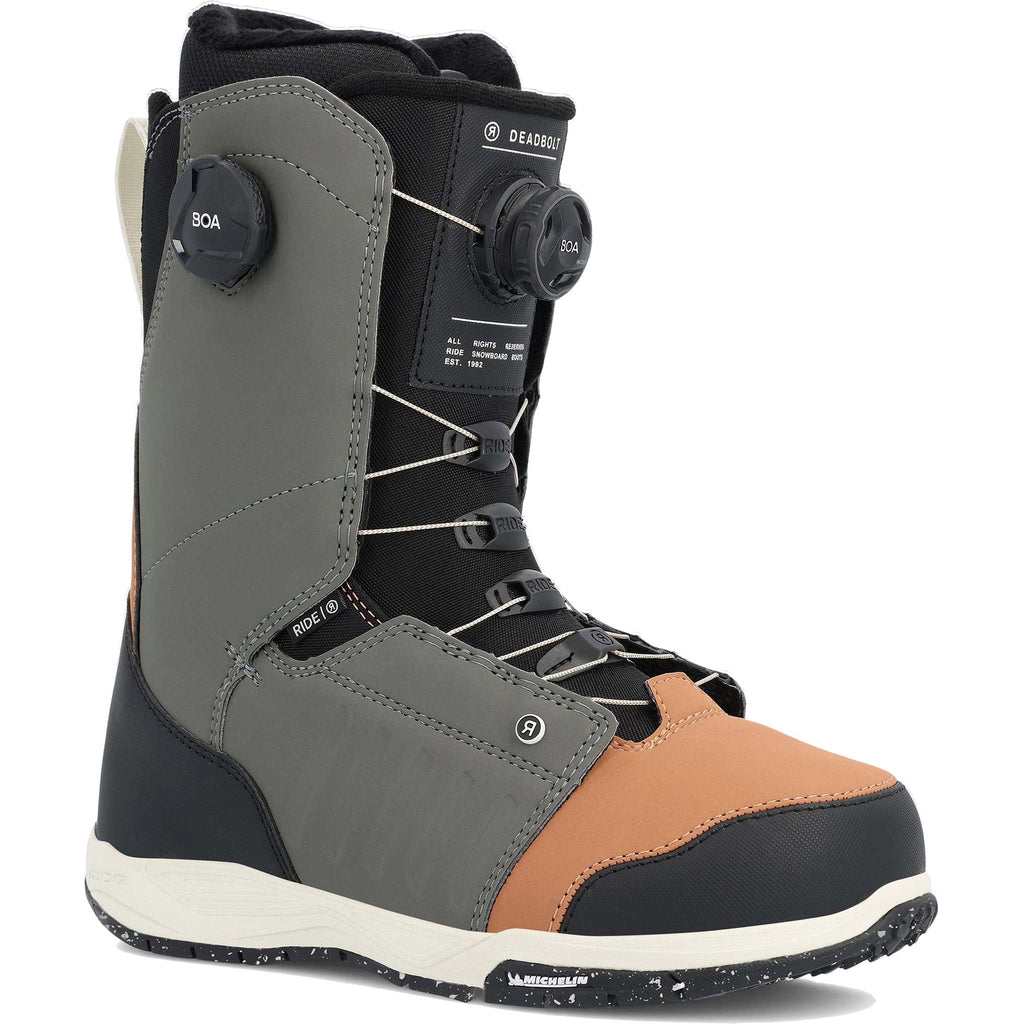 Ride Deadbolt BOA Snowboard Boot Grey 2023 Mens Boots