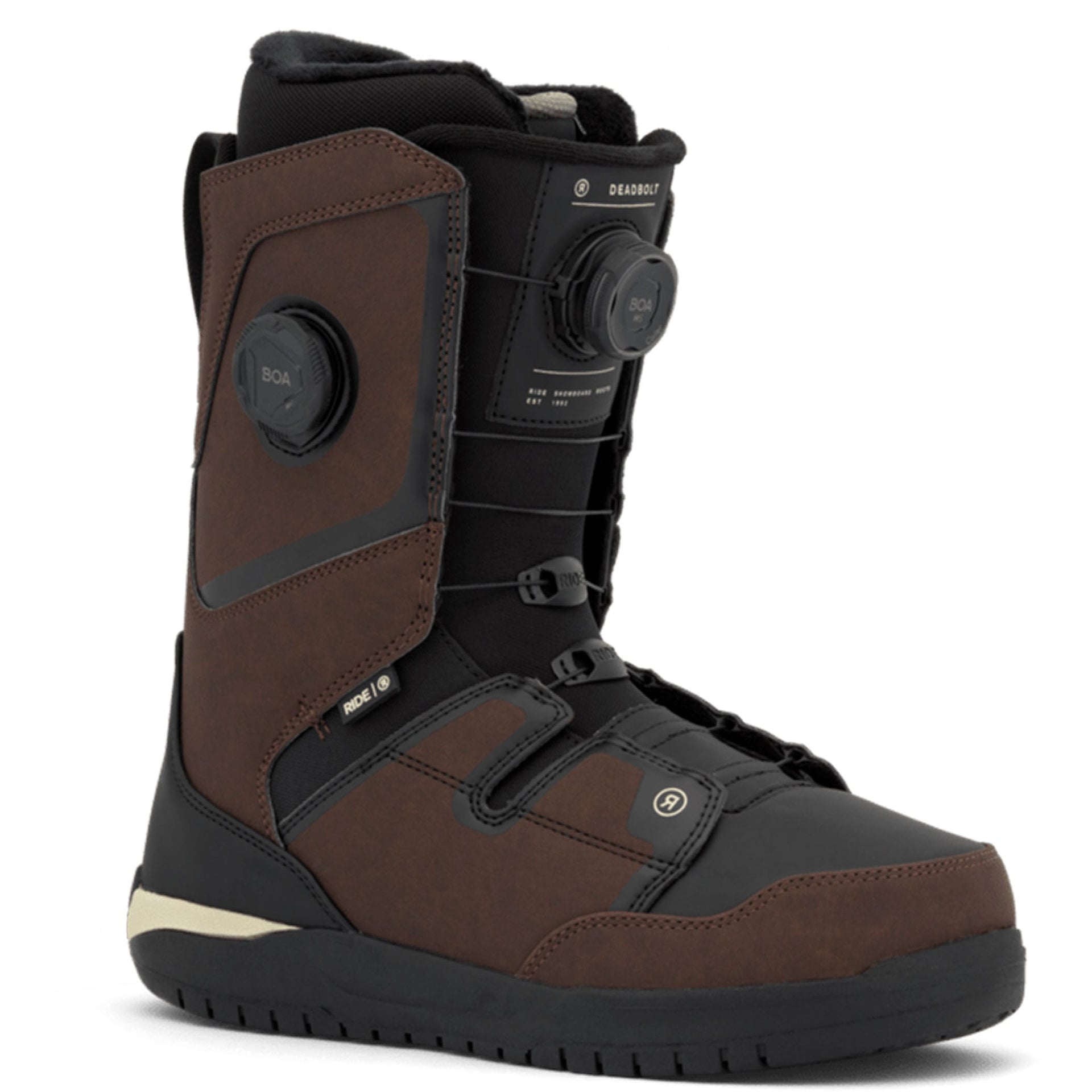 RIDE Deadbolt Zonal BOA Snowboard Boot Brown 2027 10