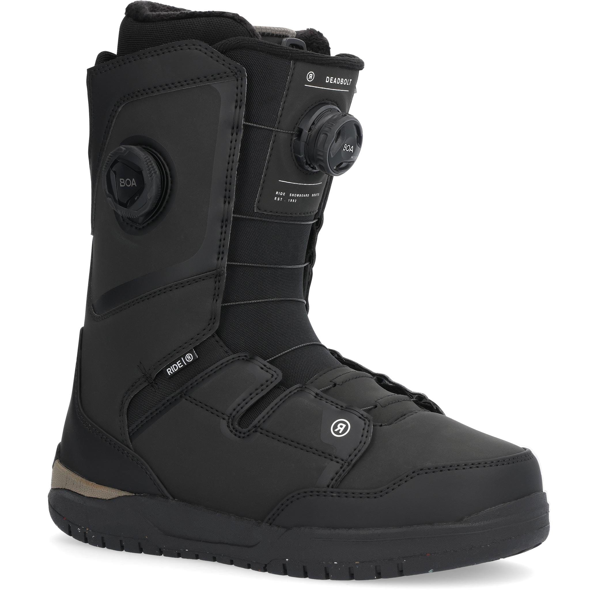 Ride Deadbolt Zonal Snowboard Boots Black 2025 Mens Boots