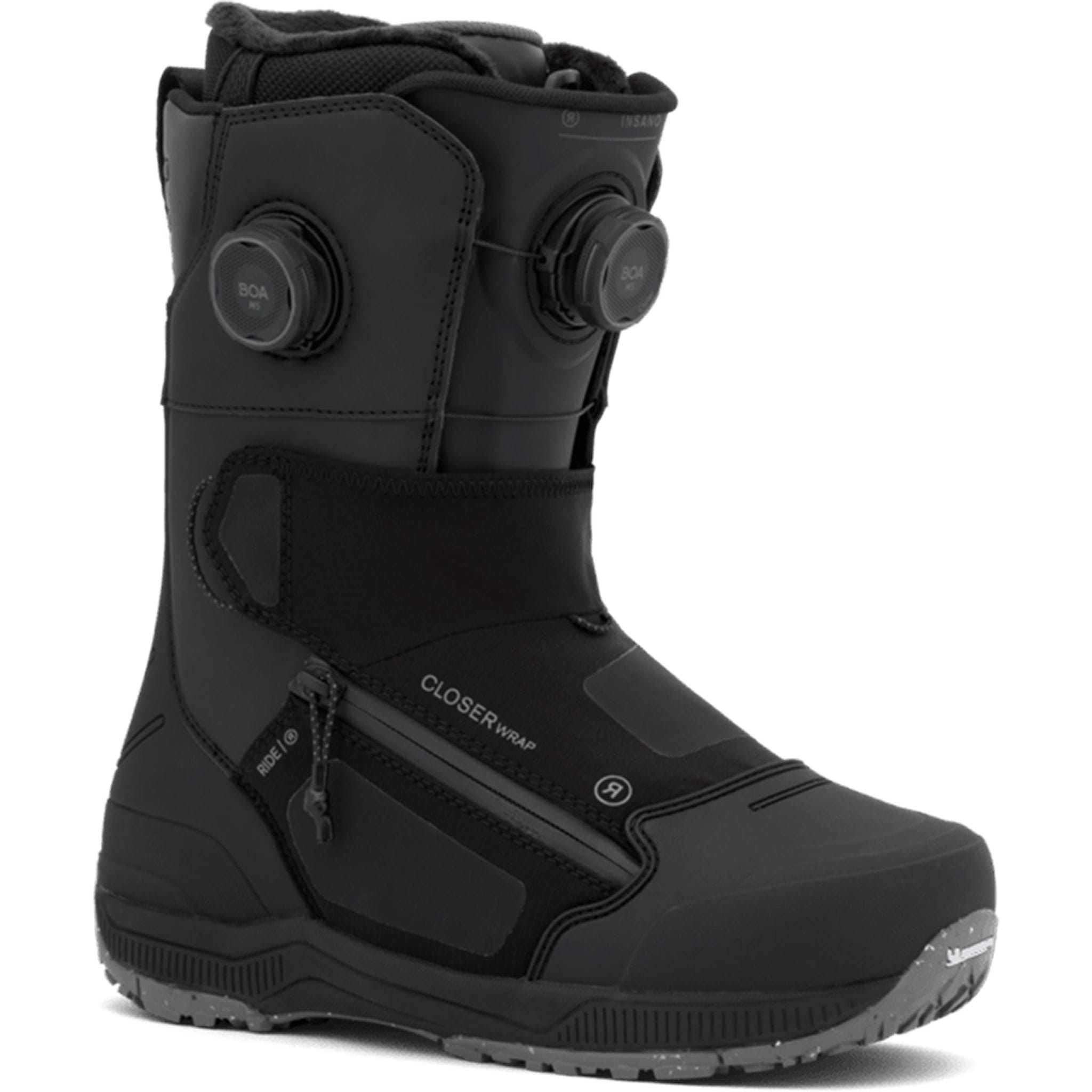INSANO スノーボードブーツ BOAシステム ブラック Ride Insano BOA Snowboard Boot Black 2027 - Sanction Skate And Snow