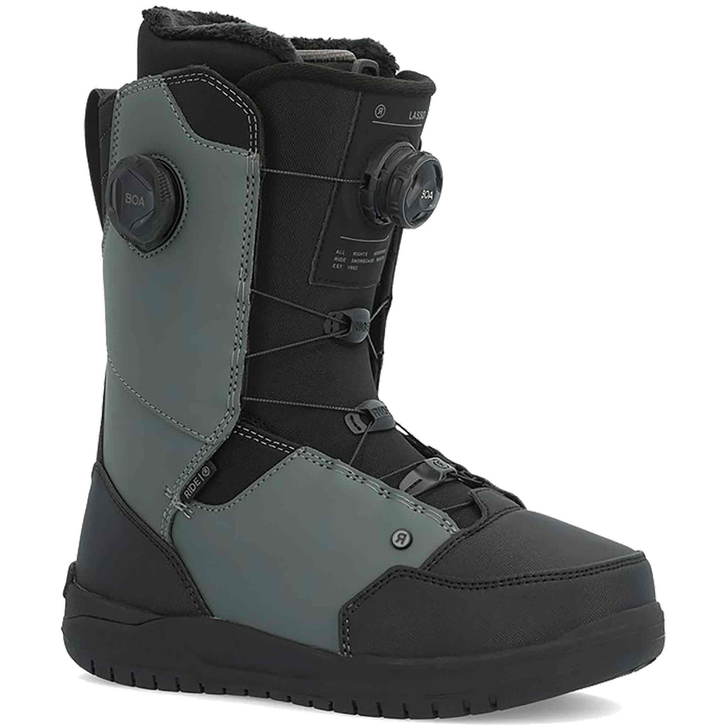 RIde Lasso BOA Grey Snowboard Boot 2024 Mens Boots