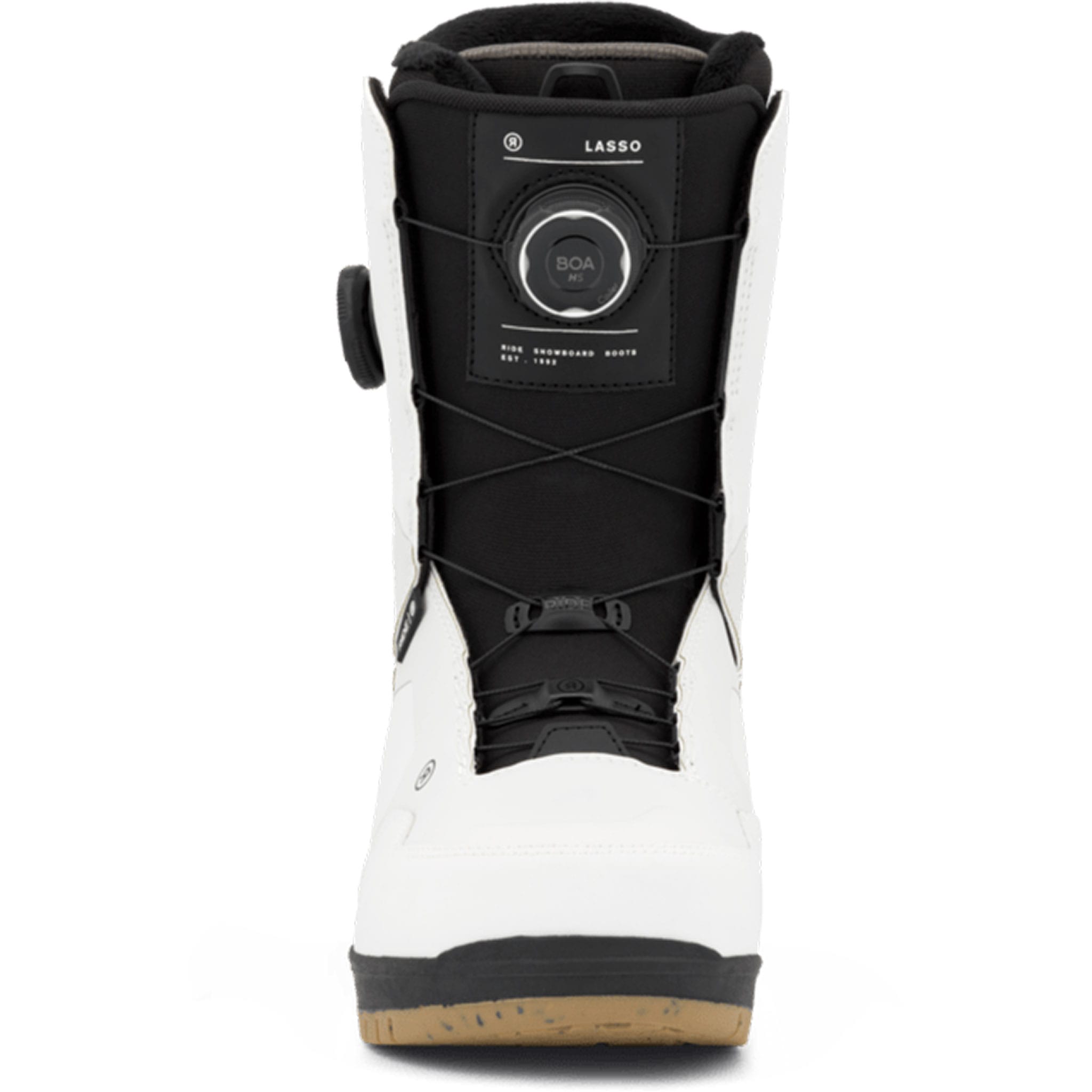 Ride Lasso BOA Snowboard Boot White 2027 Mens Snowboard Boots