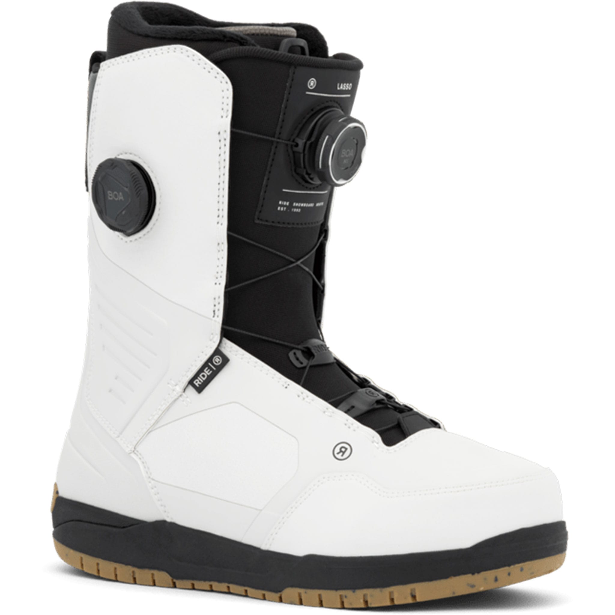 Ride Lasso BOA Snowboard Boot White 2027 - Sanction Skate And Snow
