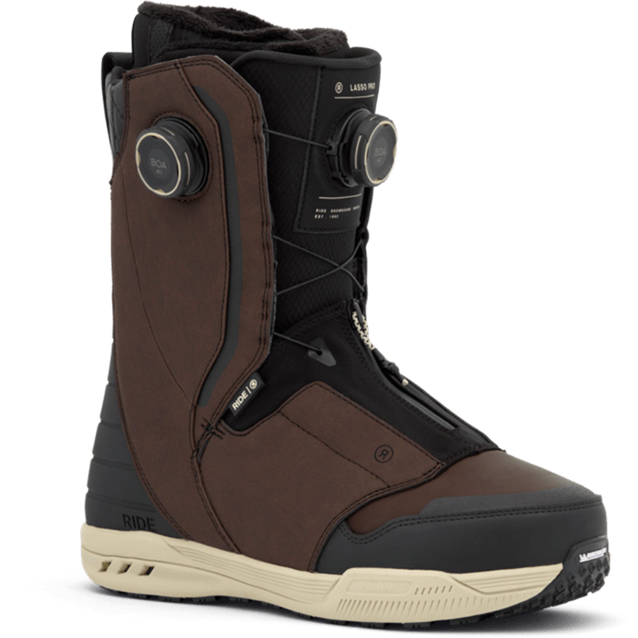 Ride Lasso Pro BOA Snowboard Boot Brown 2027 Mens Snowboard Boots