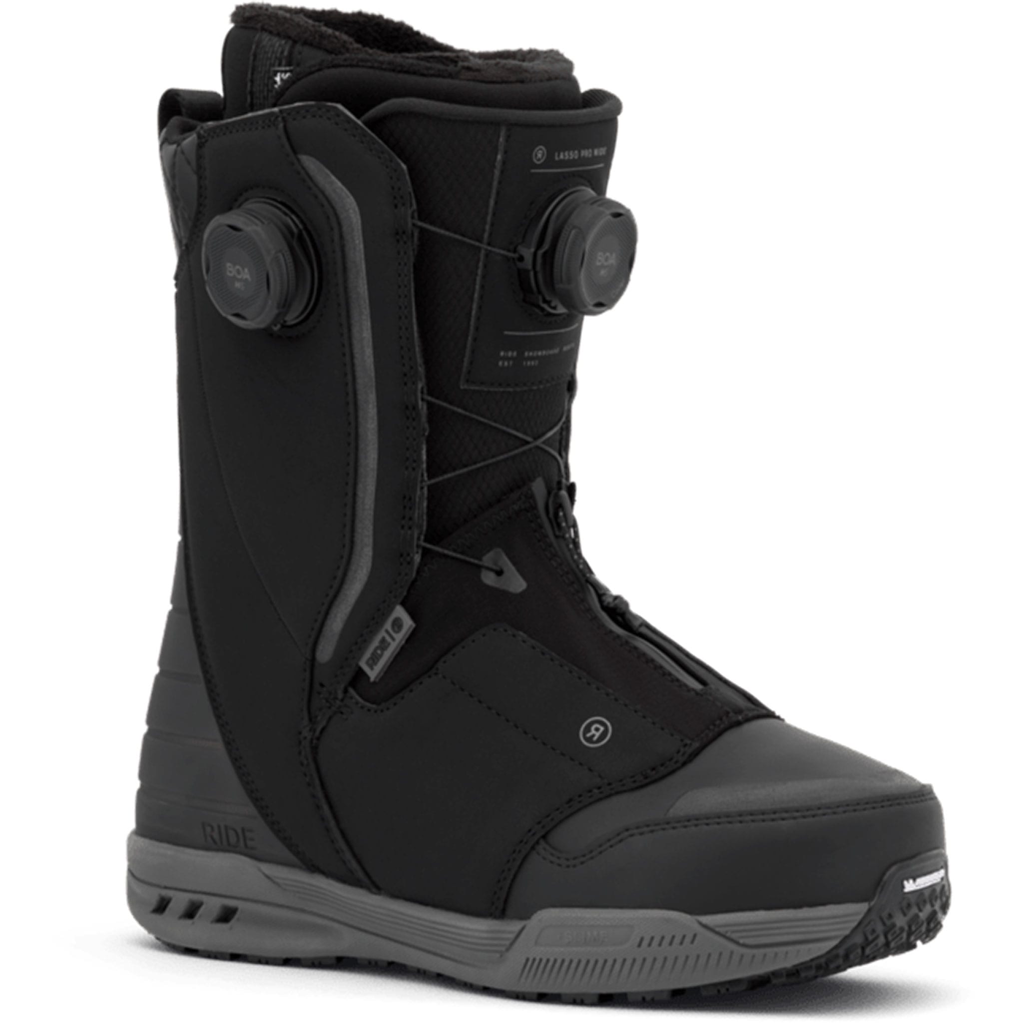 Ride Lasso Pro Wide BOA Snowboard Boot Black 2027 Mens Snowboard Boots