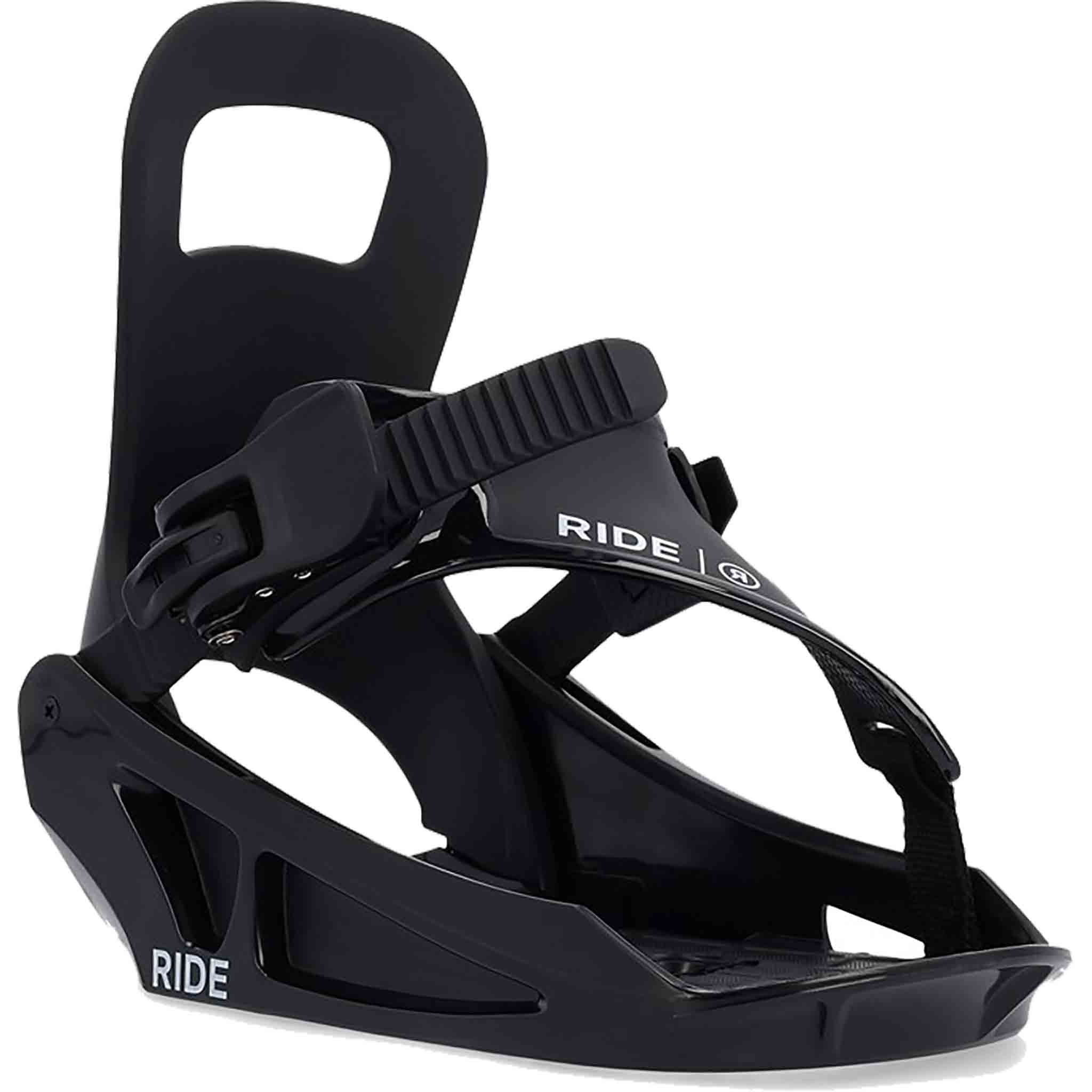 Ride Micro Black Snowboard Binding Kids 2024 Kids Binding