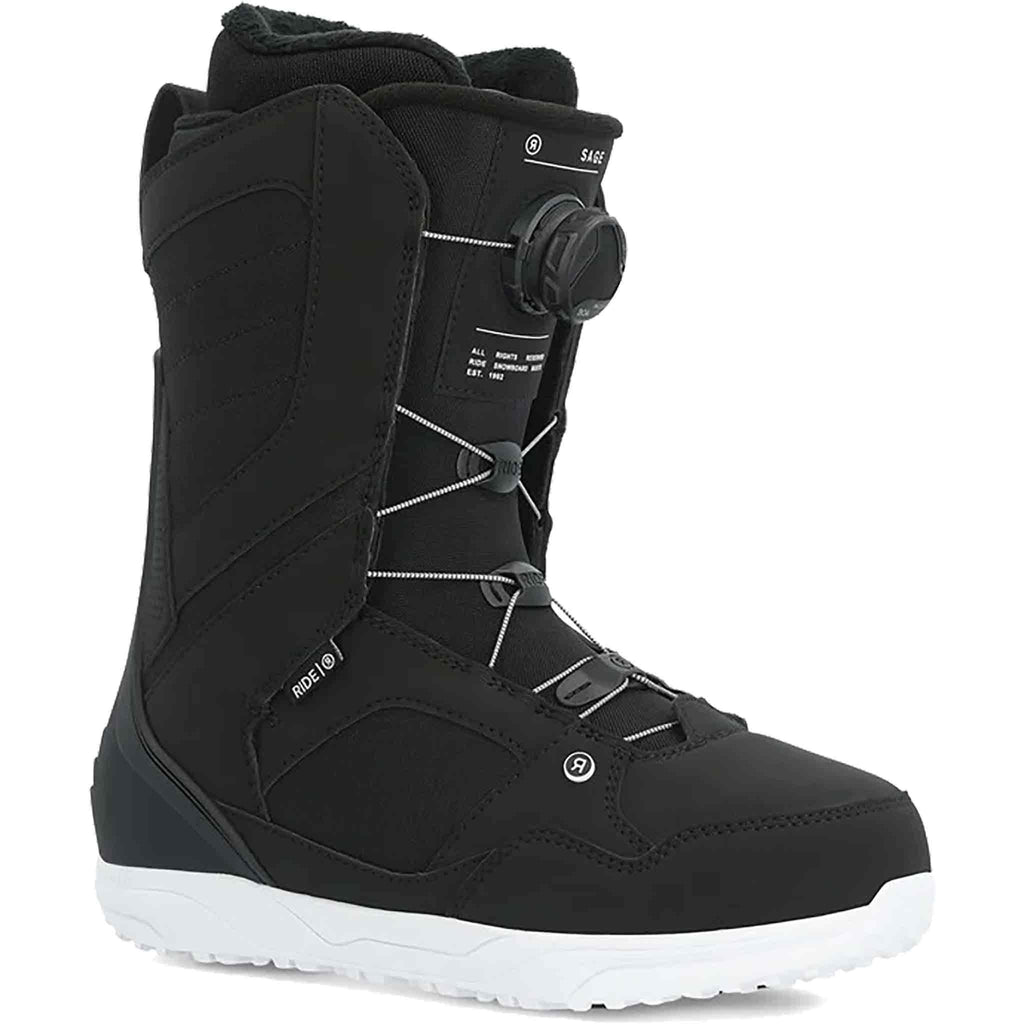 RIde Sage Black Snowboard Boot Womens 2024 Women's Boots