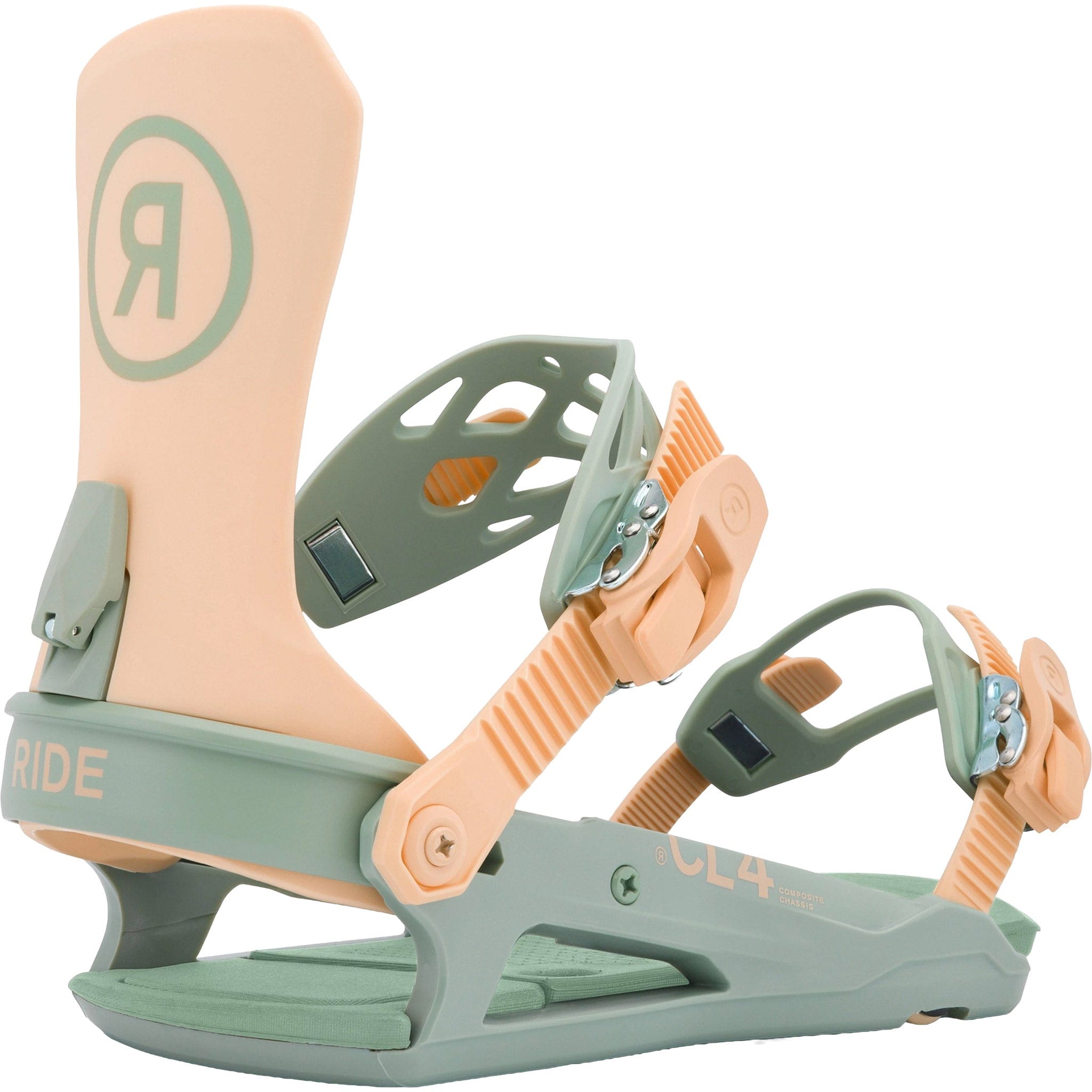 Ride Womens CL-4 Snowboard Binding 2026 Peach Womens Snowboard Bindings