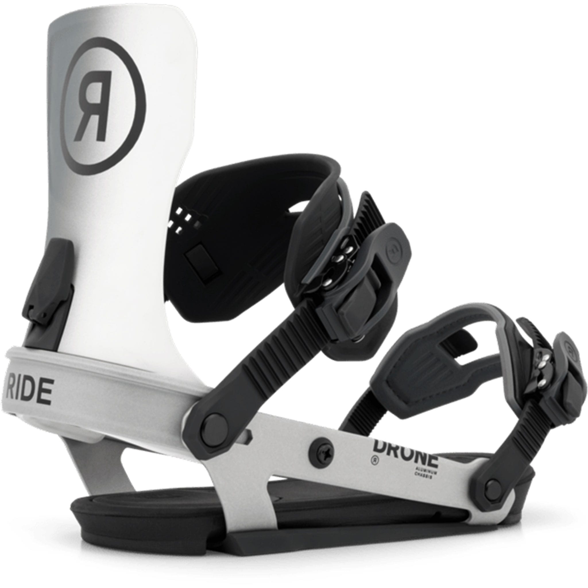 Ride Womens Drone Aluminum Snowboard Binding Silver 2027 Womens Snowboard Bindings