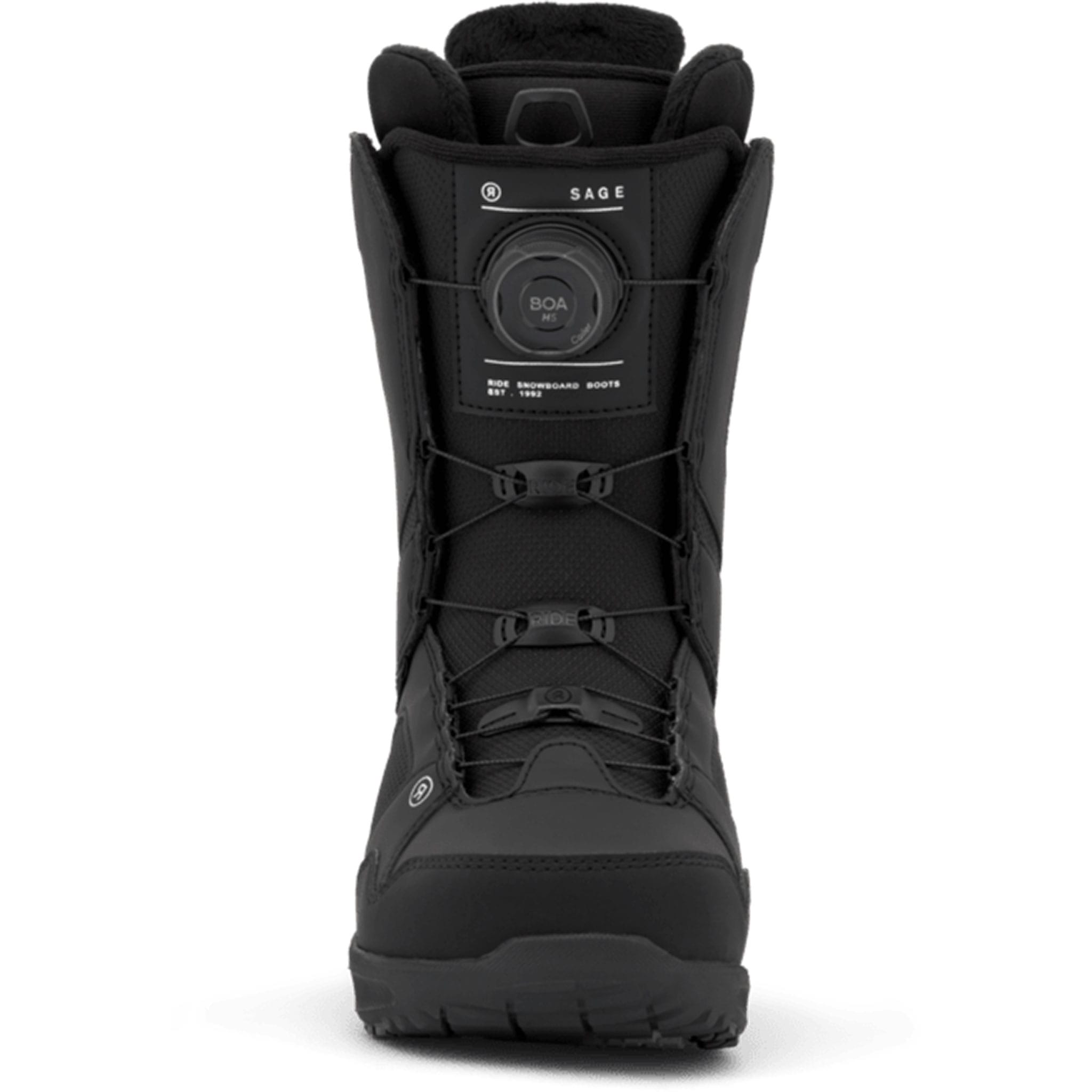 Ride Womens Sage BOA Snowboard Boot Black 2027 Womens Snowboard Boots