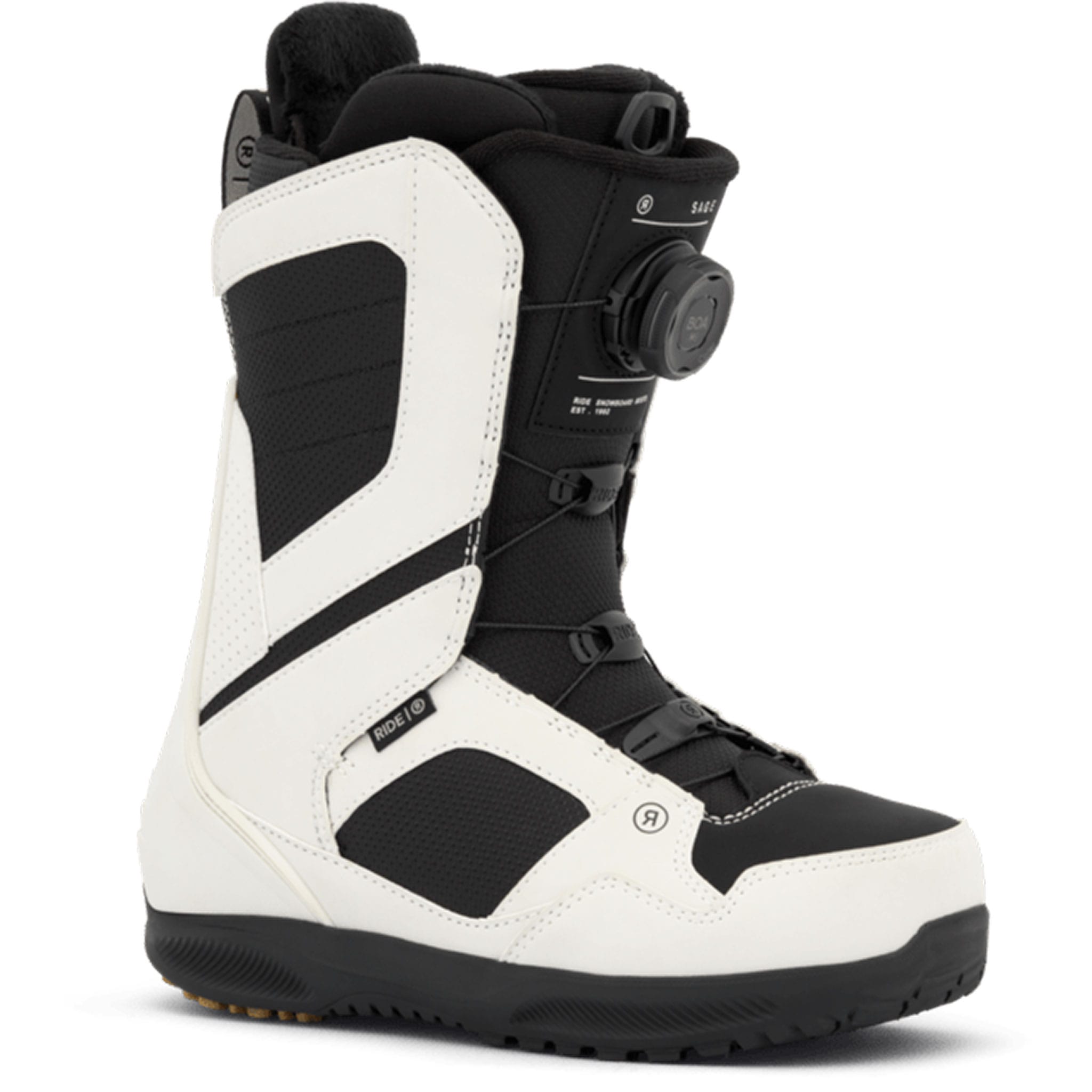 Ride Women's Sage BOA Snowboard Boot White 2027 - Sanction Skate