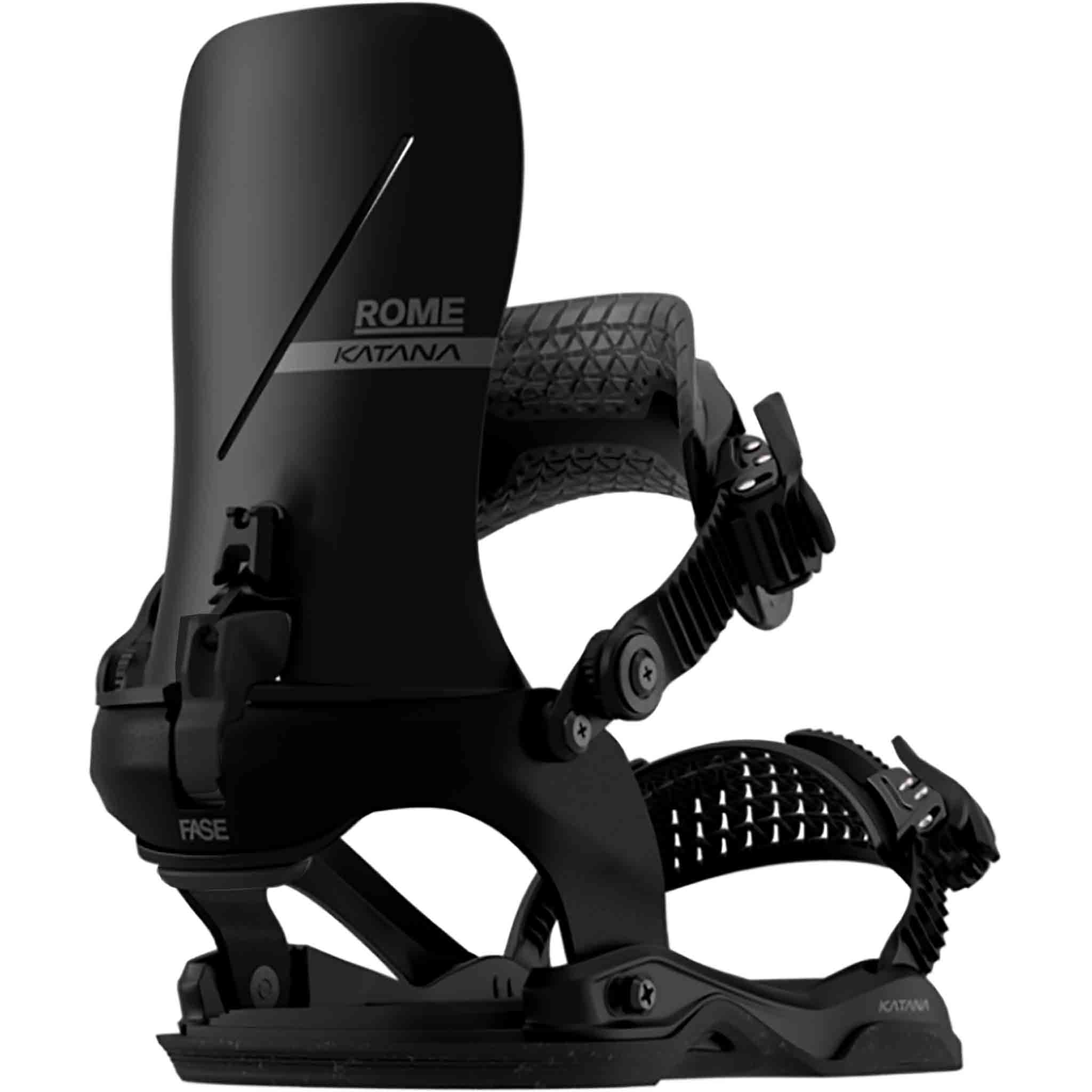 Rome Katana AW Fase Snowboard Binding Early Release Black 2027 Mens Snowboard Bindings