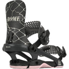 Rome Womens Brass Snowboard Binding Black 2025 Women's Bindings