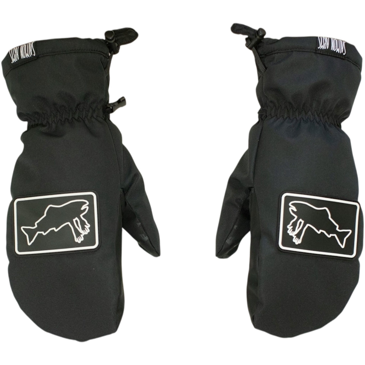 Salmon Arms Team Mitt Logo Black White Gloves & Mitts
