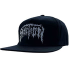 Sanction Metal Logo 5 Panel Black Reflective Hats