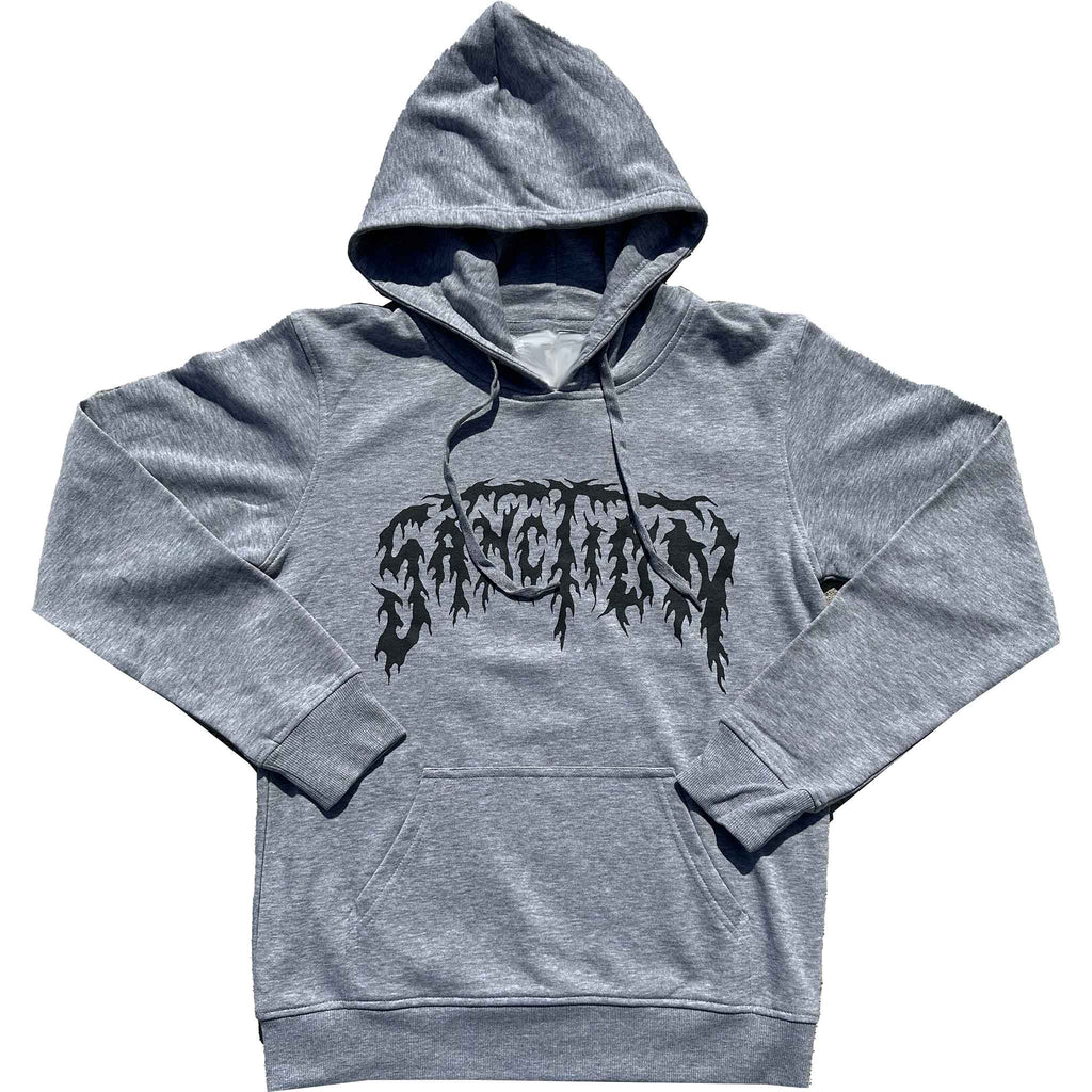 Sanction Metal Logo Hoodie Sport Grey Sweatshirts