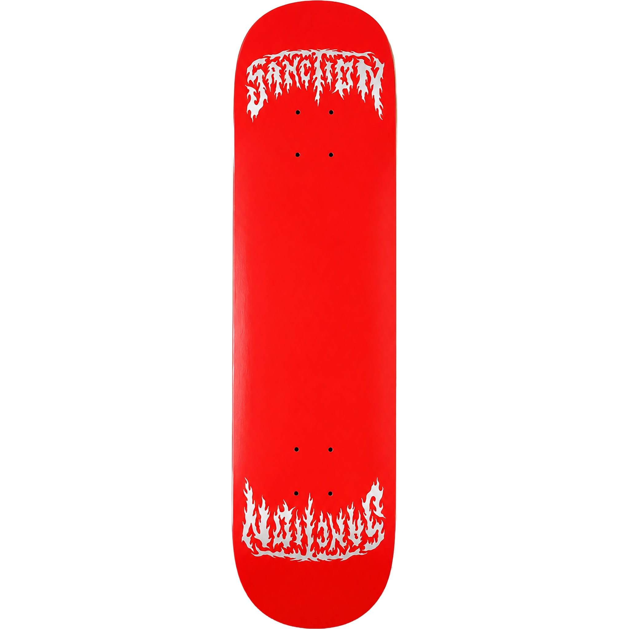 Sanction Metal Twin Cardinal Silver 8.125" Skateboard Deck Skateboard