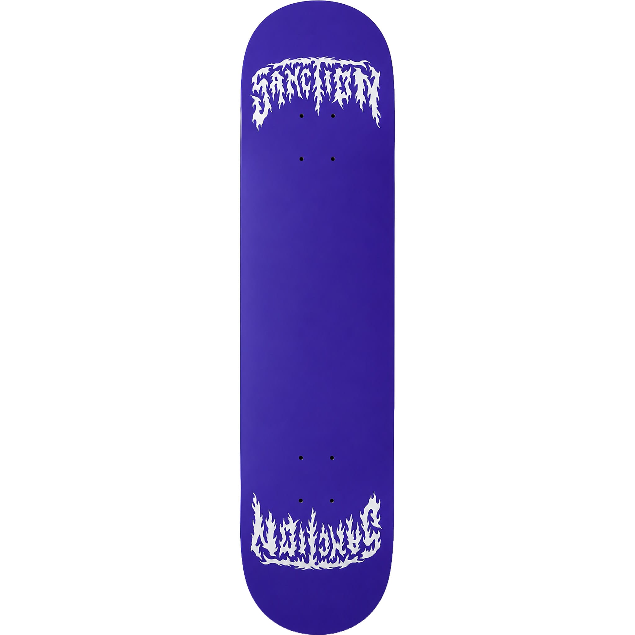 Sanction Metal Twin Crown Silver 8.25" Skateboard Deck Skateboard