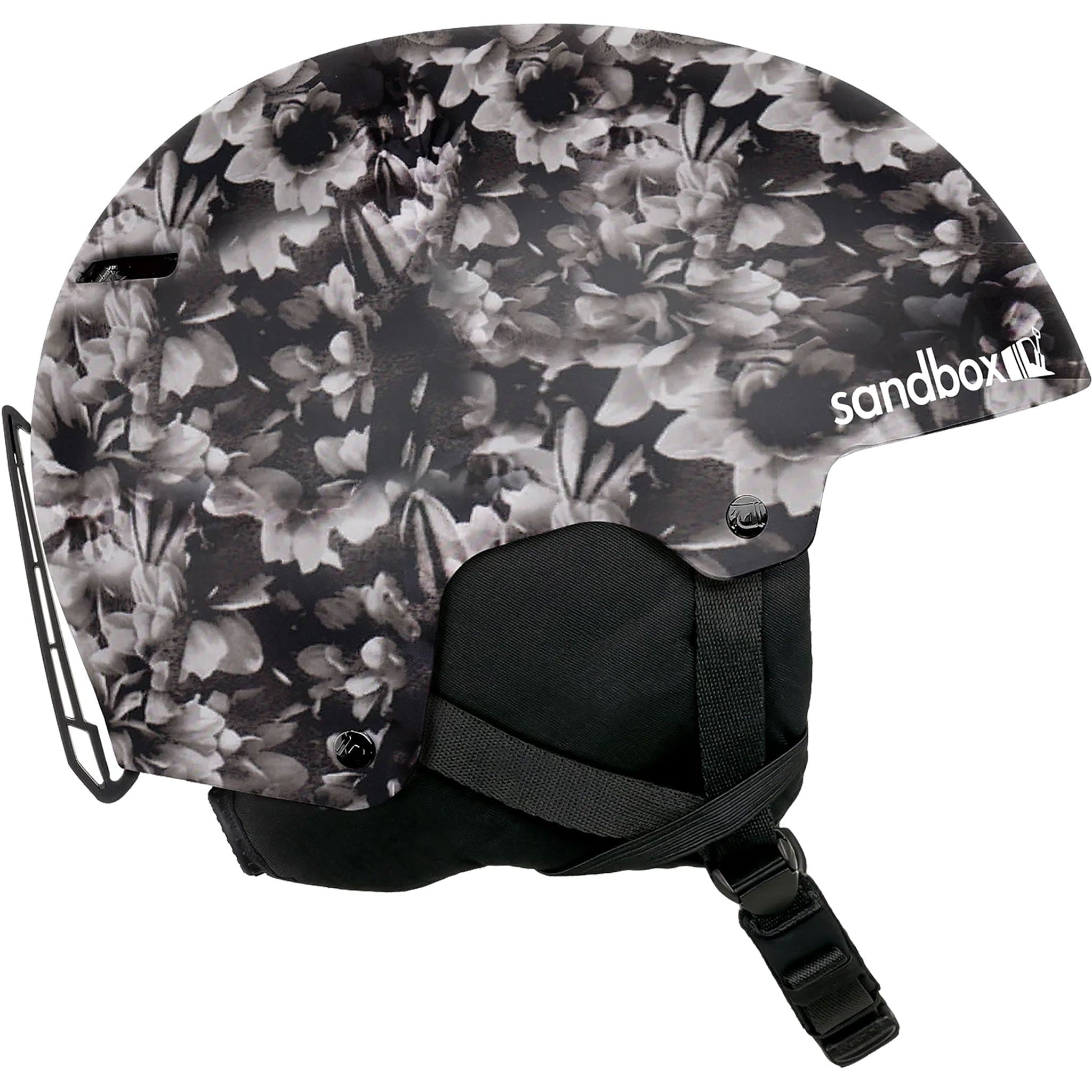 Sandbox Icon Snow Helmet Black Floral 2024 Snowboard Helmet