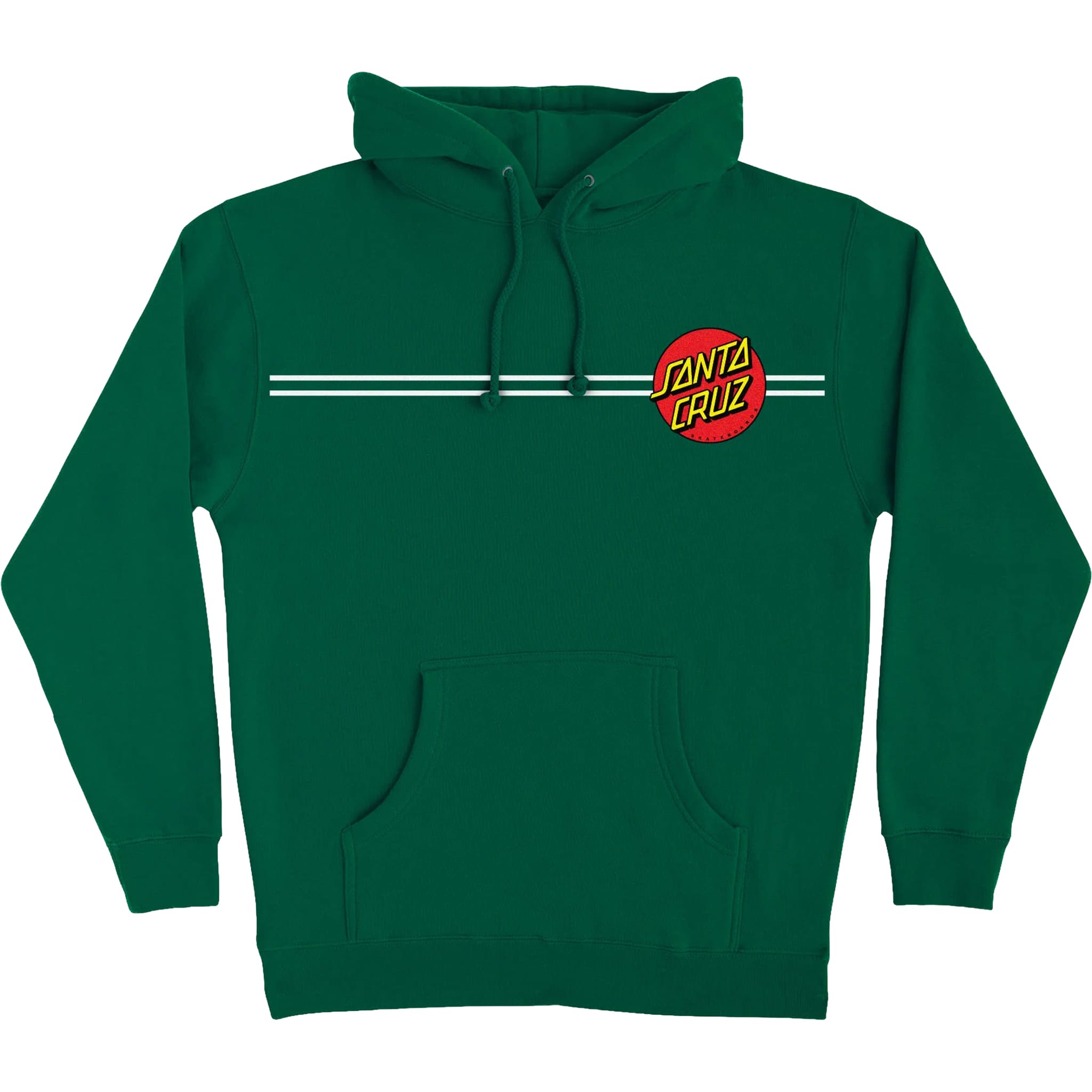 Santa Cruz Classic Dot Hoodie Dark Green Sweatshirts