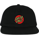 Santa Cruz Cruz Embroidered Snapback Hat Black Hats