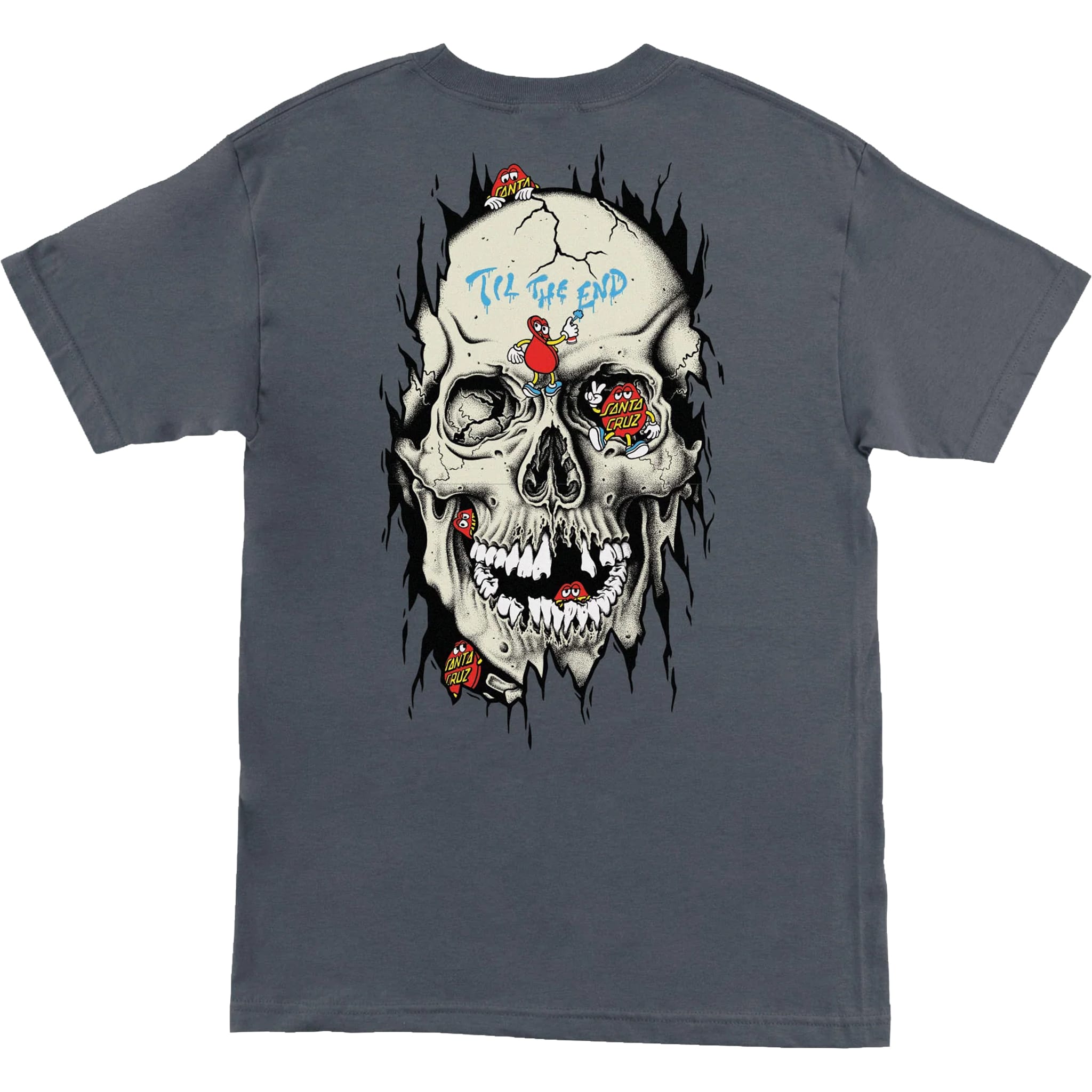 Santa Cruz Dot Dudes T-Shirt Charcoal T Shirt