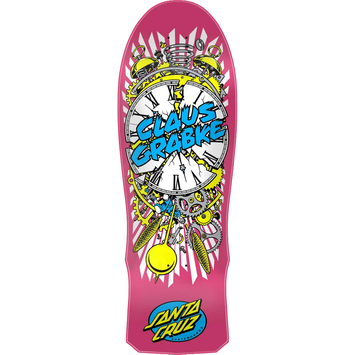 Santa Cruz Grabke Exploding Clock Reissue Skateboard Deck 10" Skateboard