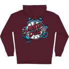 Santa Cruz Grabke Exploding Dot Zip Hoodie Maroon Sweatshirts