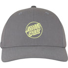 Santa Cruz Opus Dot Snapback Hat Grey Yellow Hats