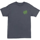 Santa Cruz Opus Dot T-Shirt Charcoal Toxic Crackle T Shirt