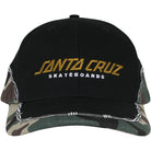 Santa Cruz Spot Snapback Hat Black Camo Hats