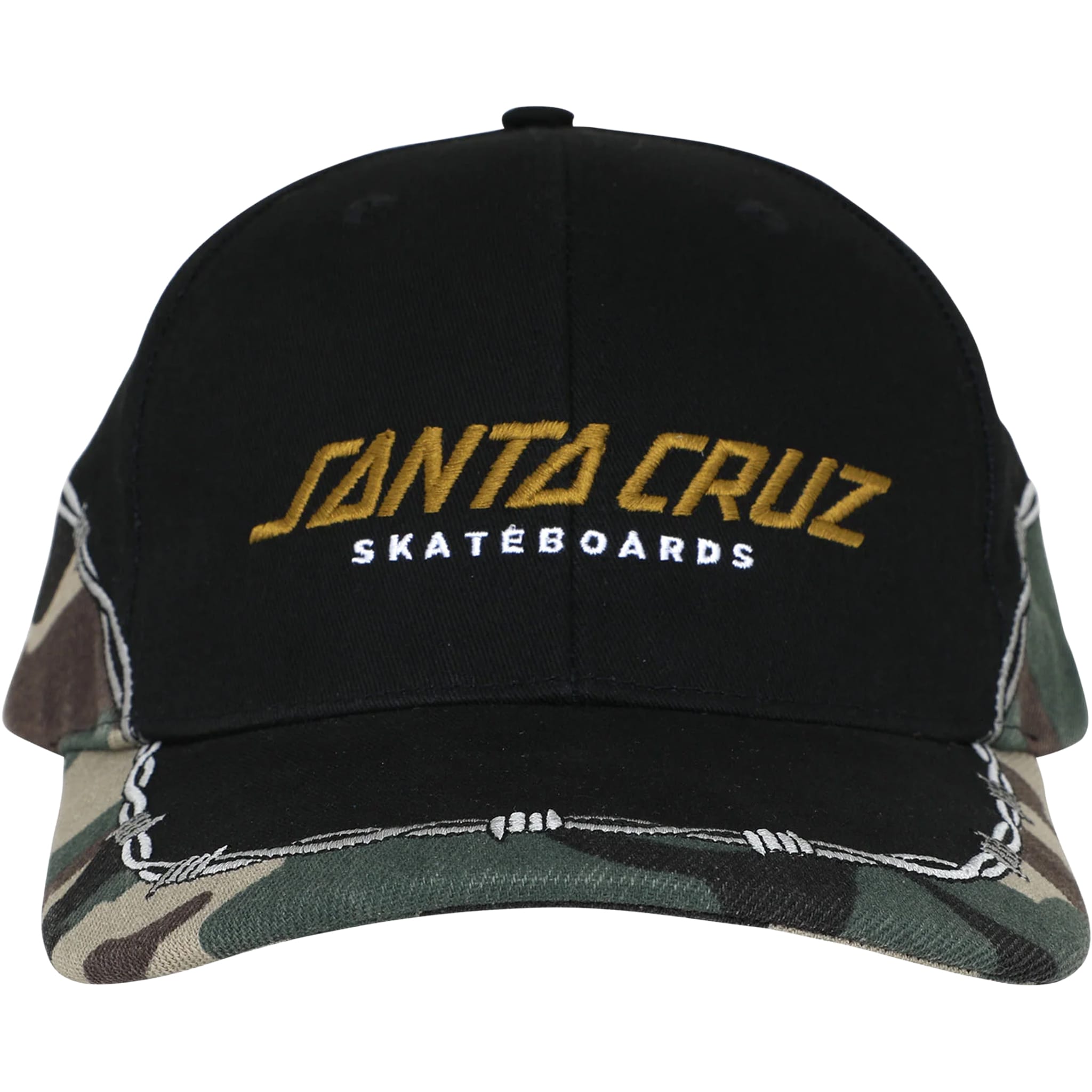 Santa Cruz Spot Snapback Hat Black Camo Hats