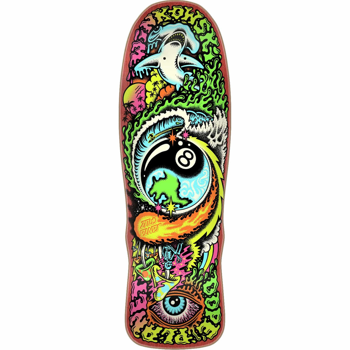 Santa Cruz Winkowski Dope Planet Micro Freaks Skateboard Deck 8.75" Skateboard