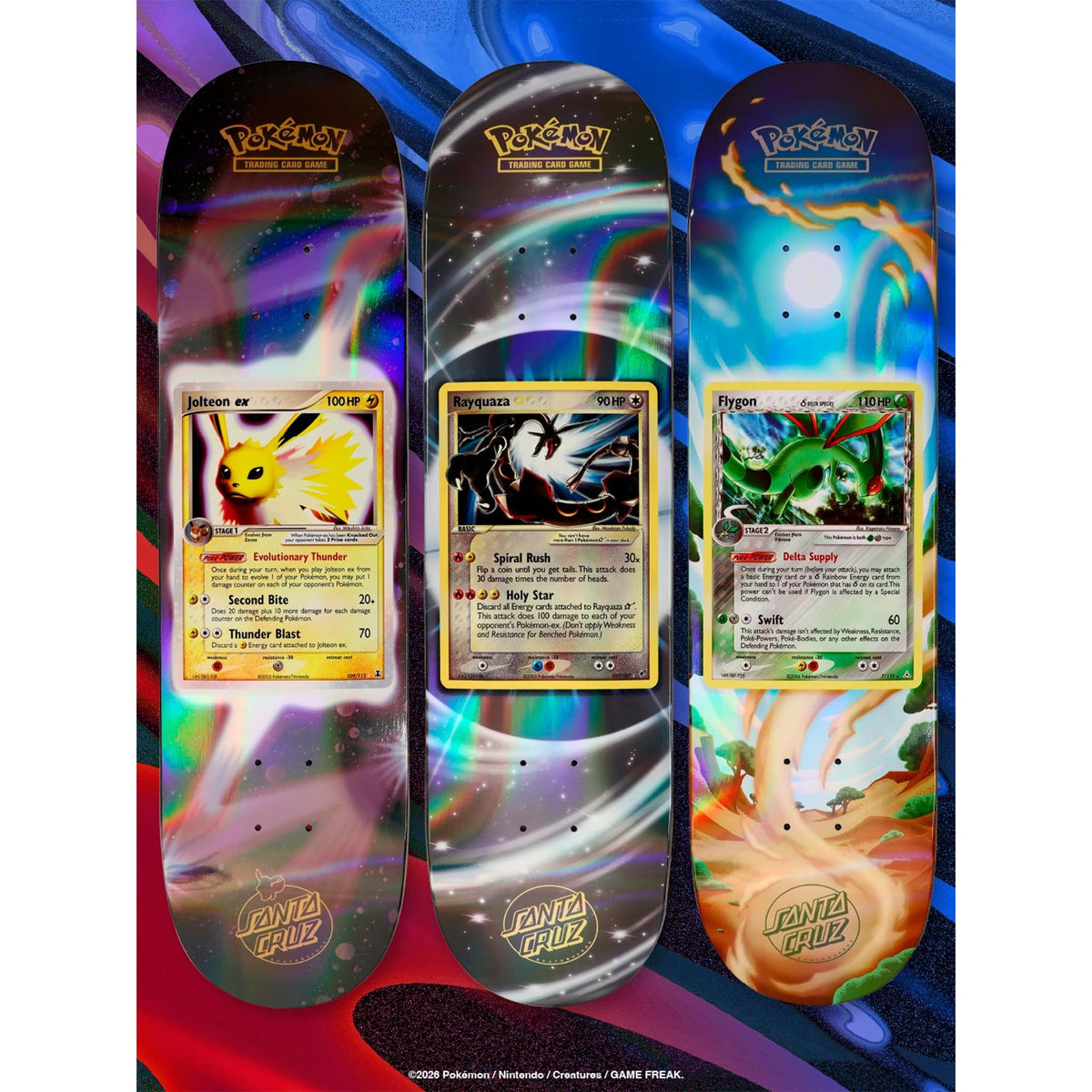 Santa Cruz x Pokémon TCG Blind Bag Deck 8" Skateboard