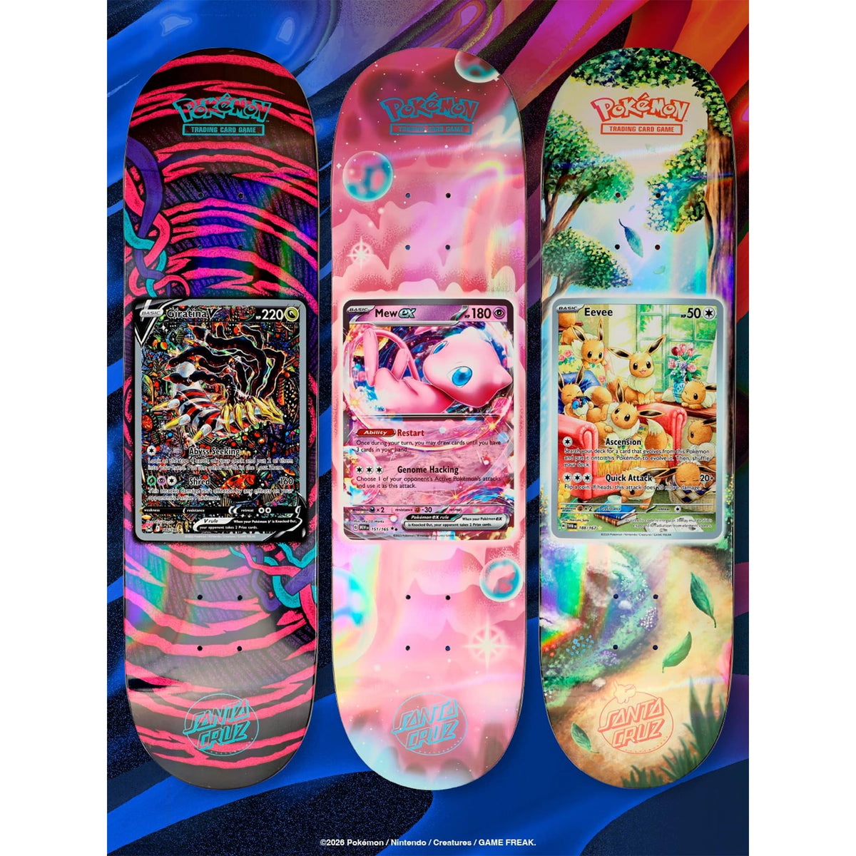Santa Cruz x Pokémon TCG Blind Bag Deck 8" Skateboard