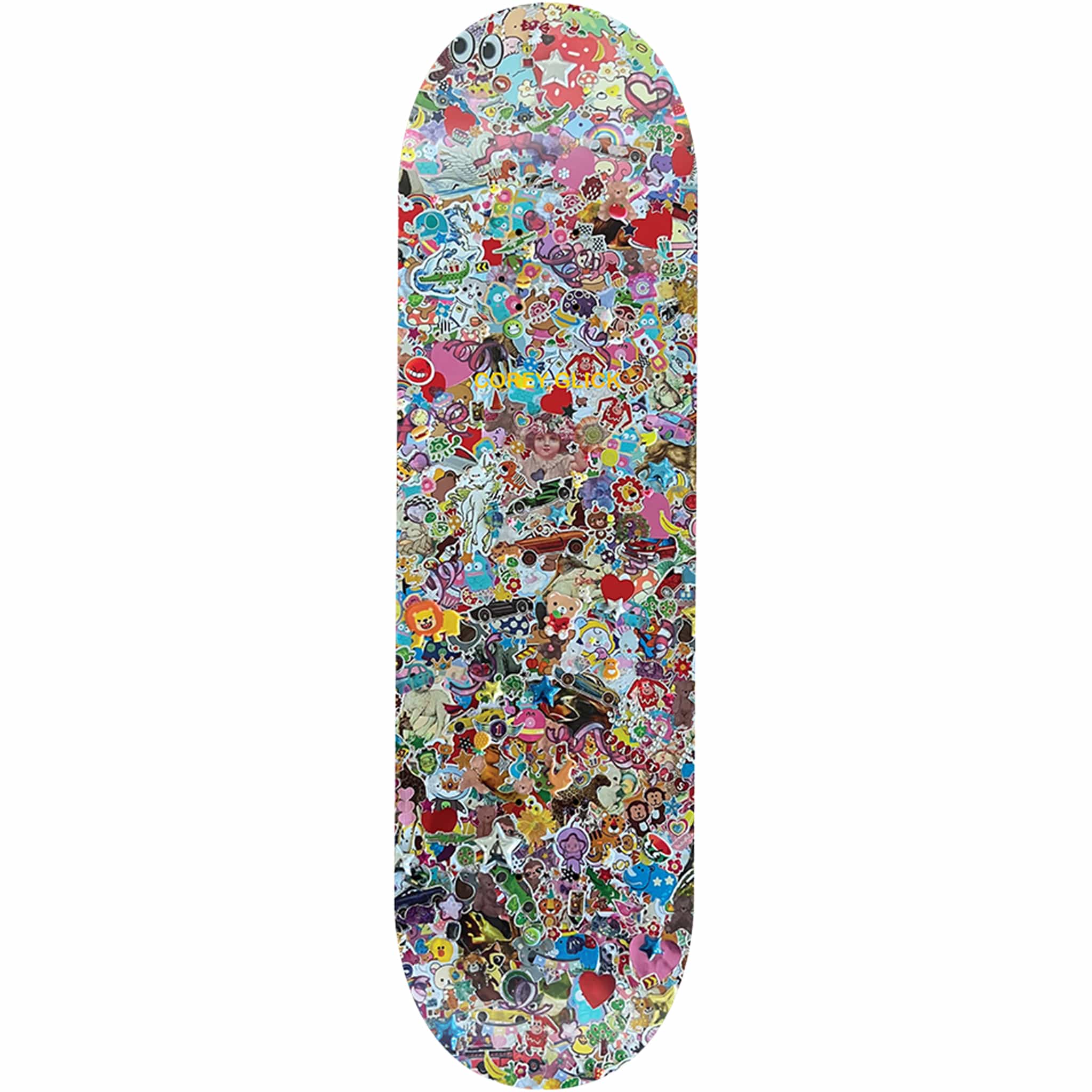 Sci-Fi Fantasy Corey Glick Sticker Collage Skateboard Deck 8.25" Skateboard