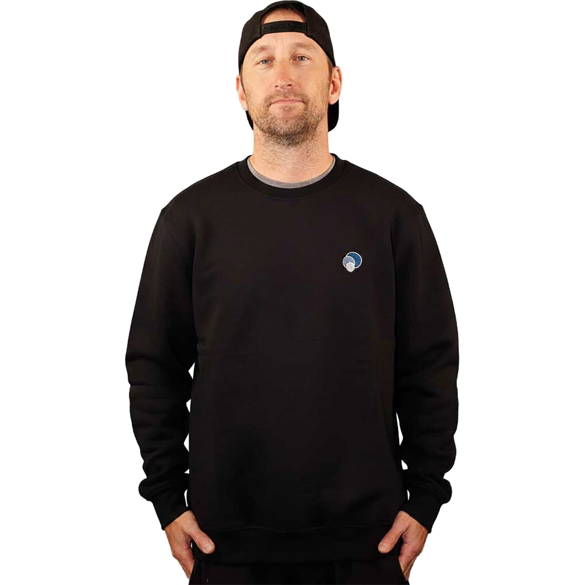 Shorty's 3 Ball Embroidered Crewneck Black Sweatshirts