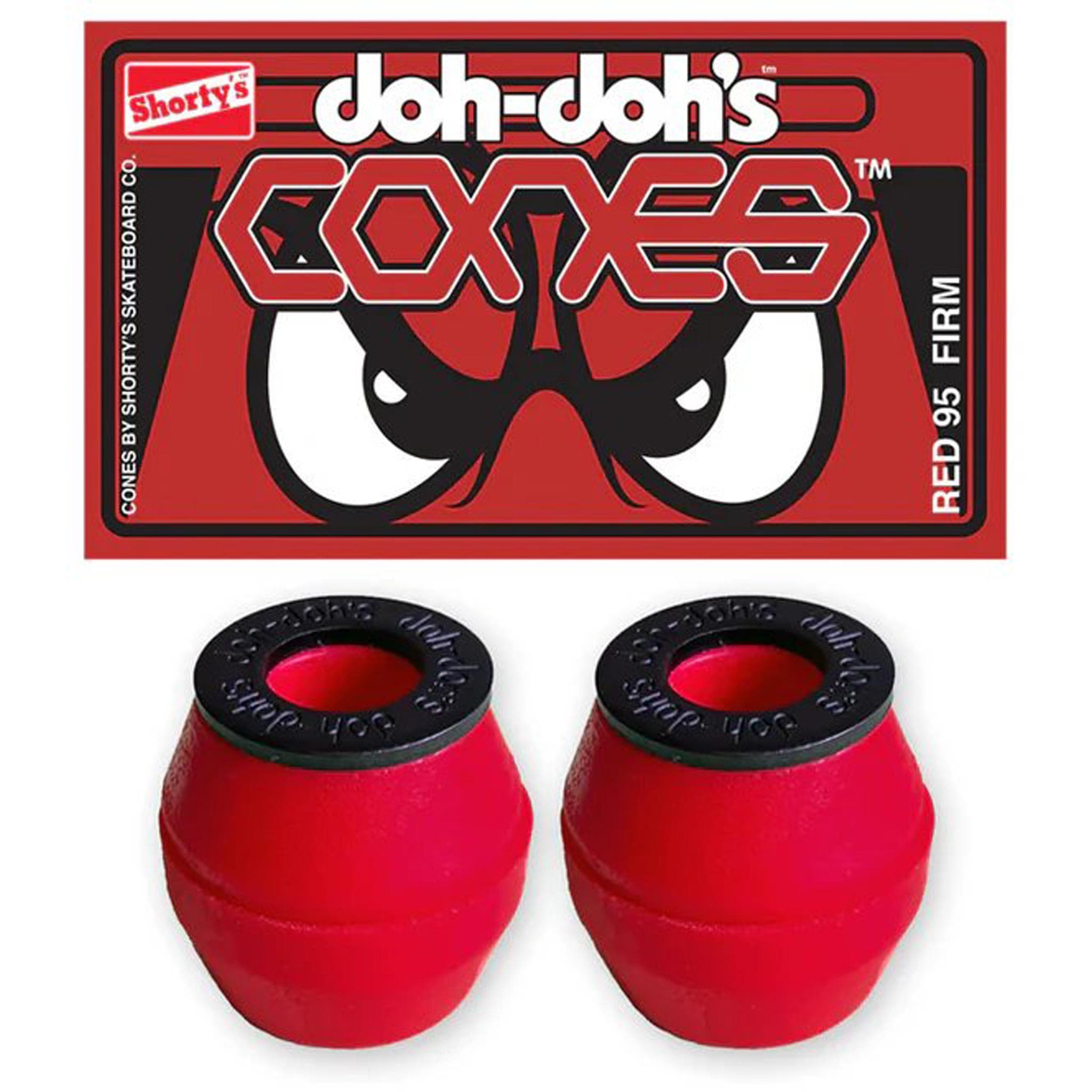 Shortys Cones Bushing 95a Hard Red Accessories