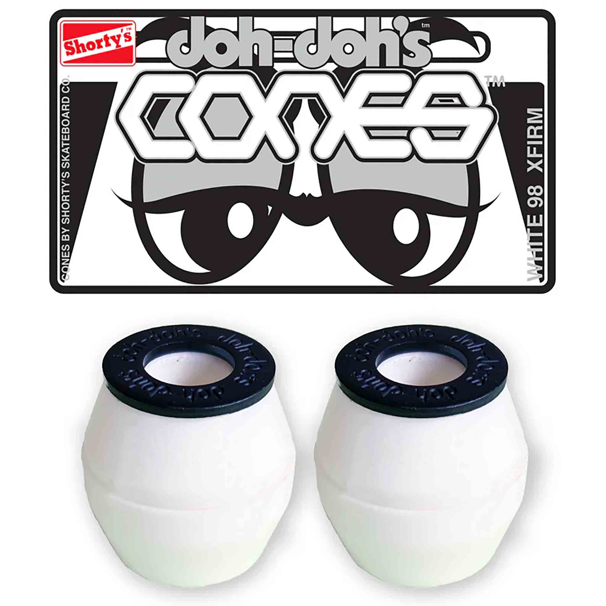 Shortys Cones Bushings 98 Harder White Accessories