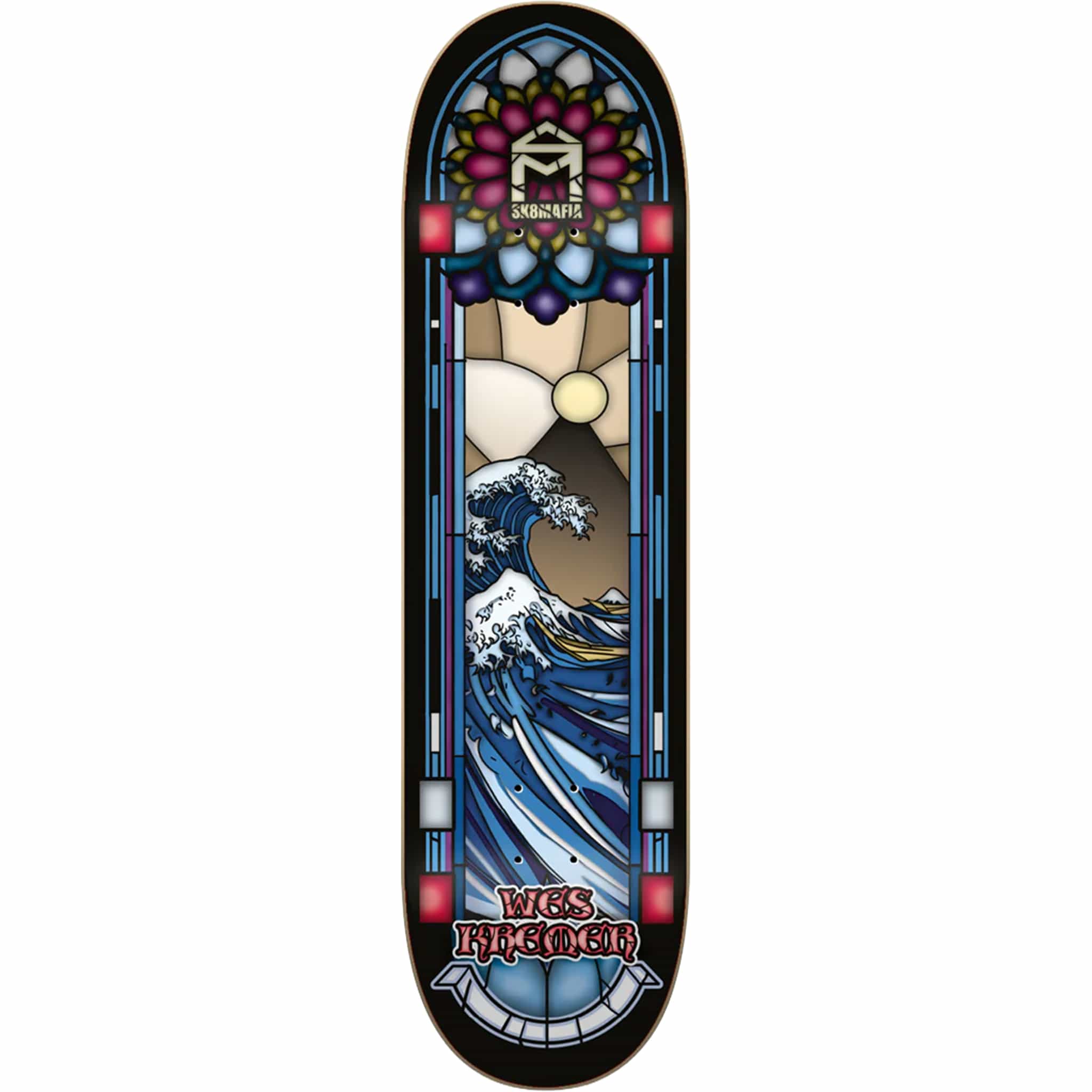 SK8MAFIA Stained Glass Kremer Skateboard Deck 8.5" Skateboard