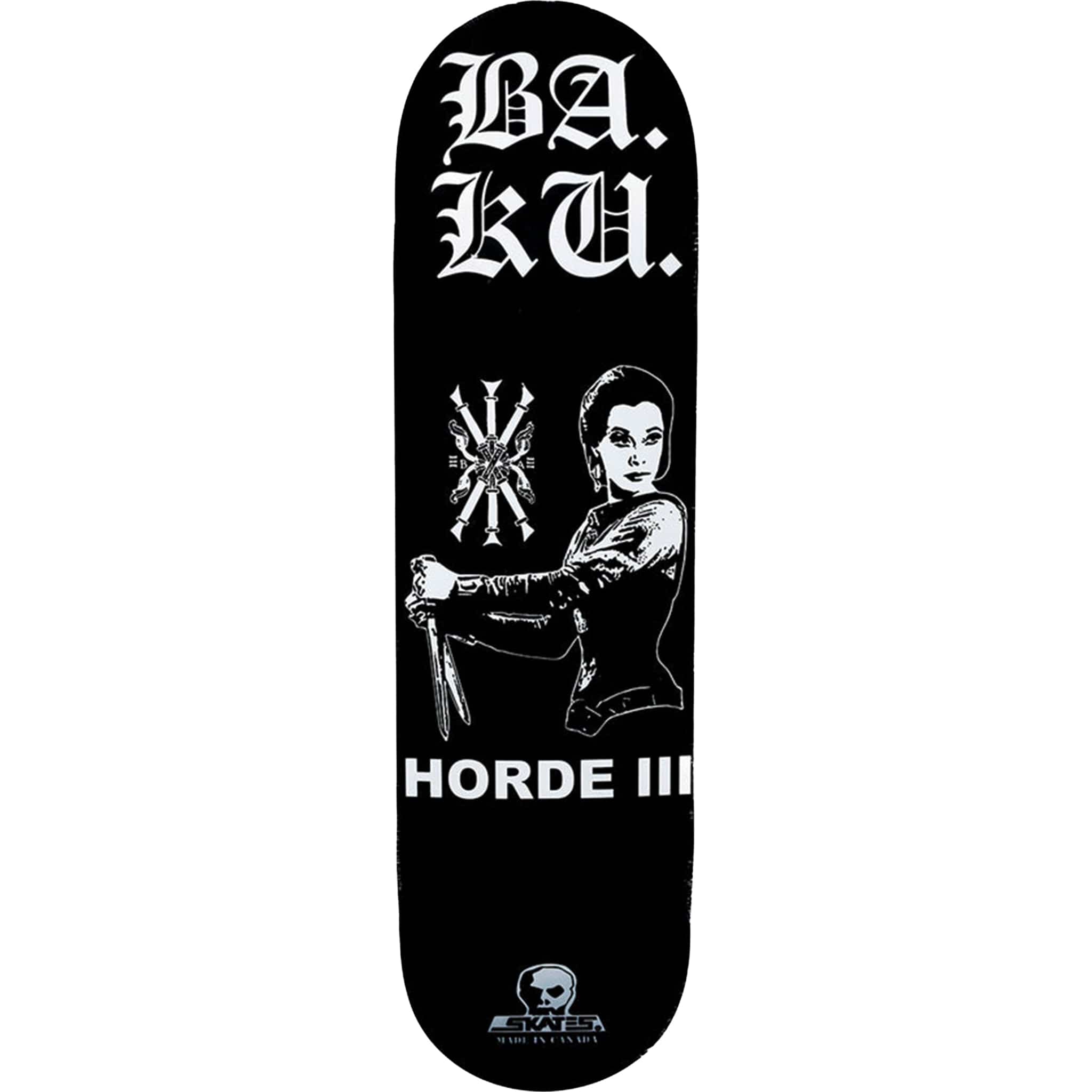Skull Skates BA. KU. Horde III Skateboard Deck 8.75" Skateboard