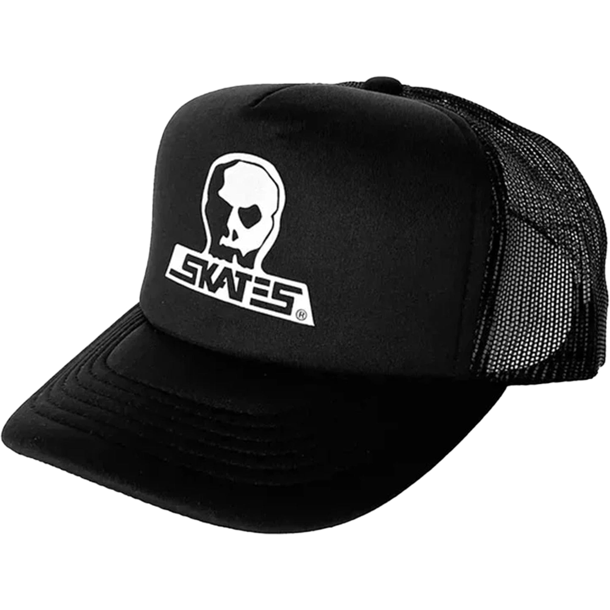 Skull Skates Foam Mesh Trucker Cap Large Logo Black Hats