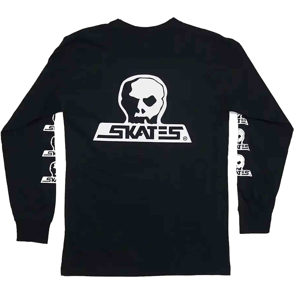 Skull Skates Skull Logo Long Sleeve Tee Black T Shirt