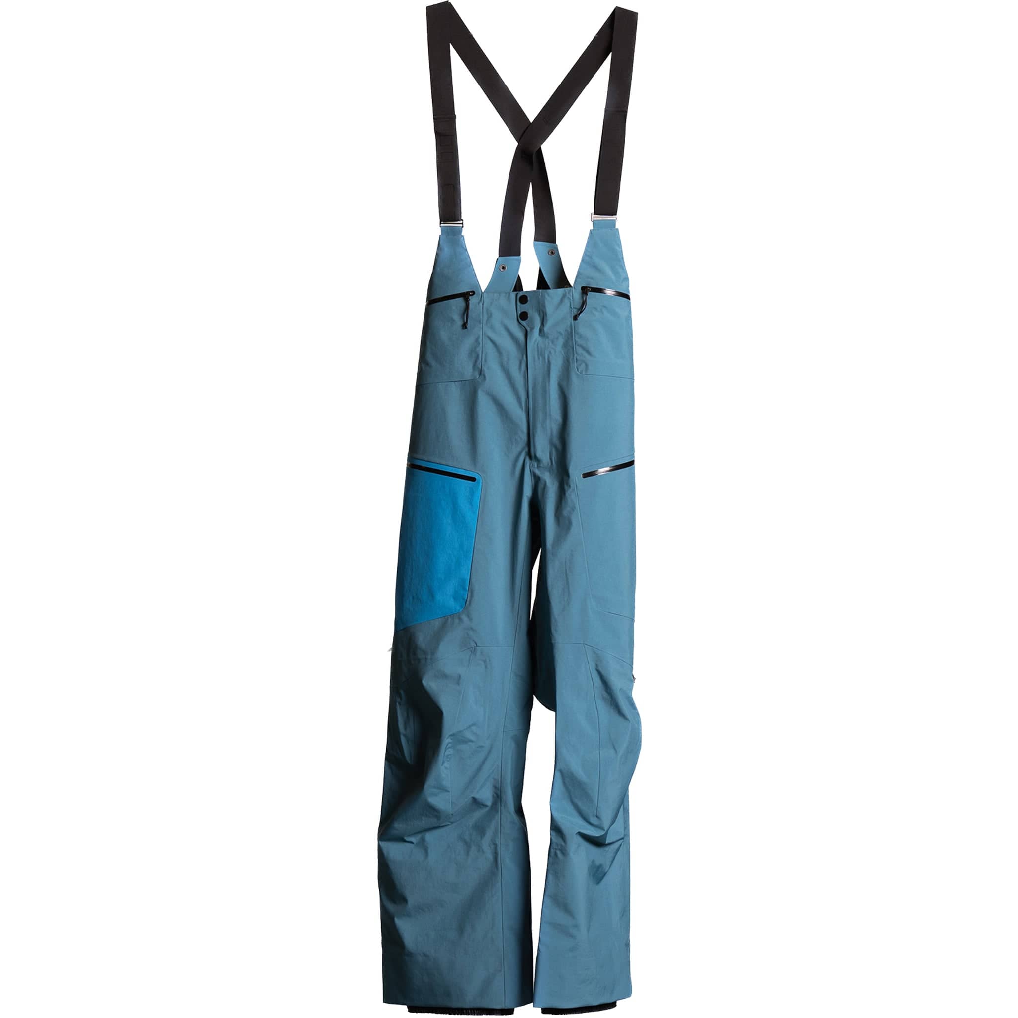 Skyline Faze 3L Guide Bib Pant Blue Steel Afterburn Mens Snowboard Pants
